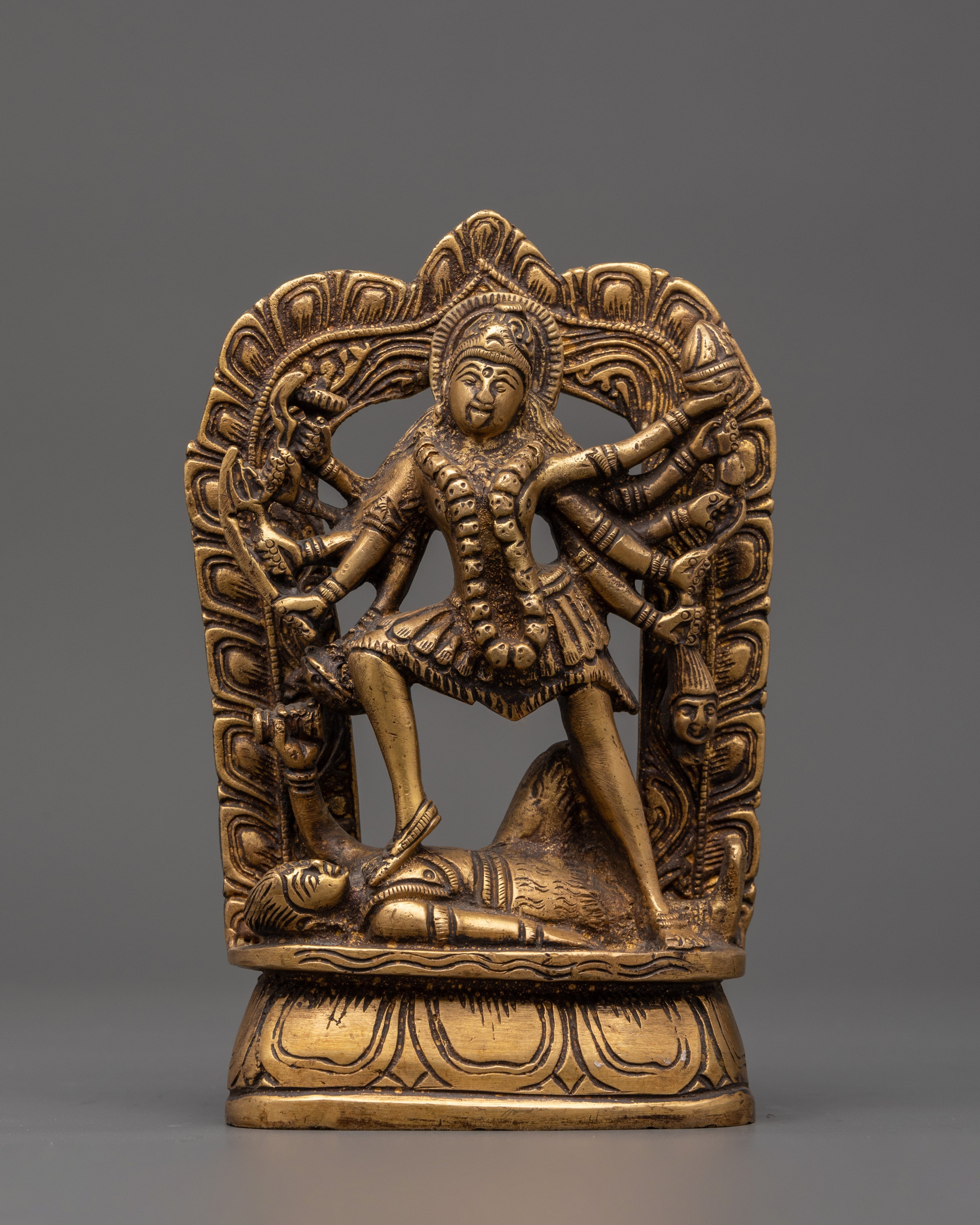 Mahakali brass statue