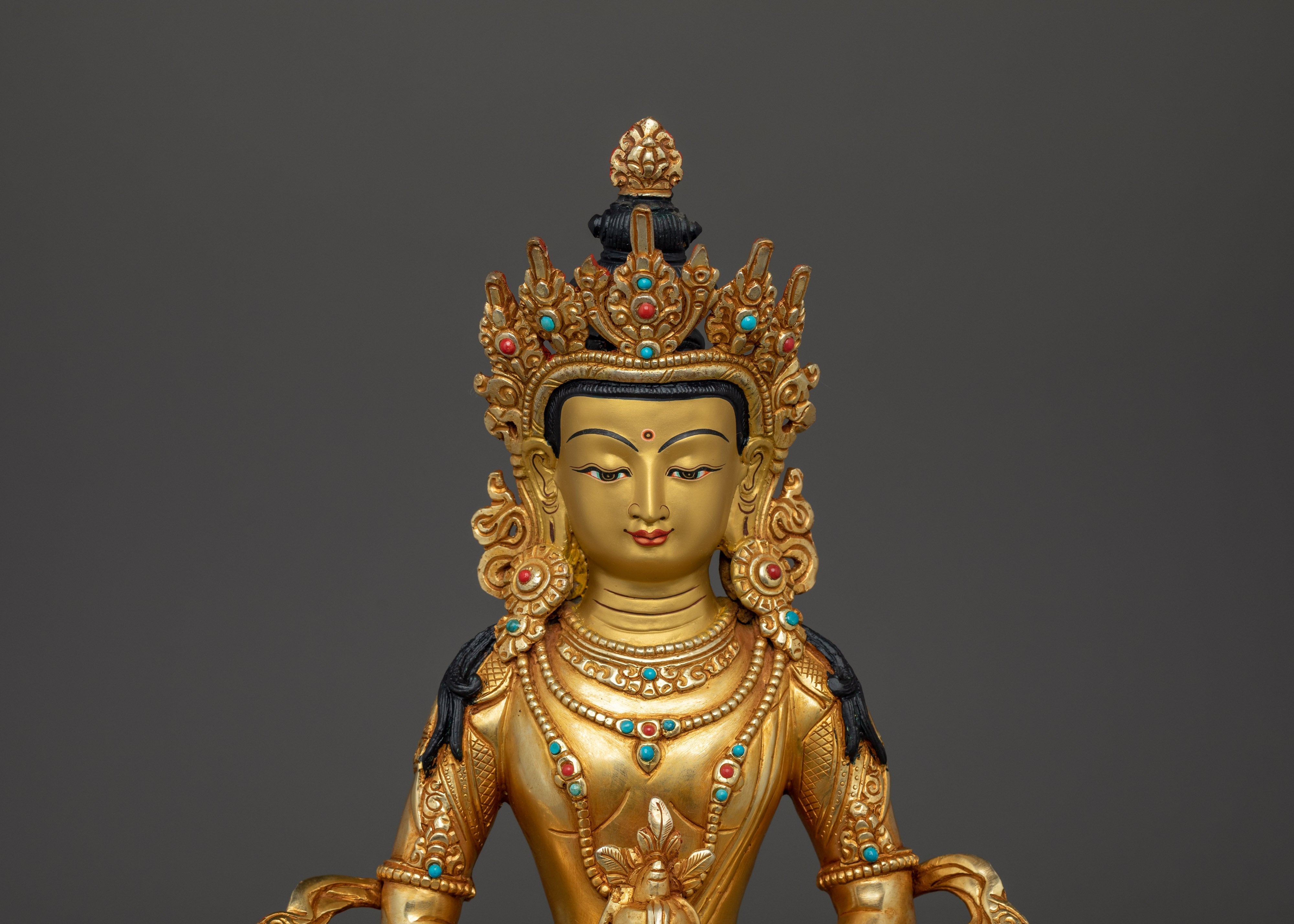 Amitayus Longevity Deity Statue | Tibetan Altar Decor for Vitality, Blessings & Meditation
