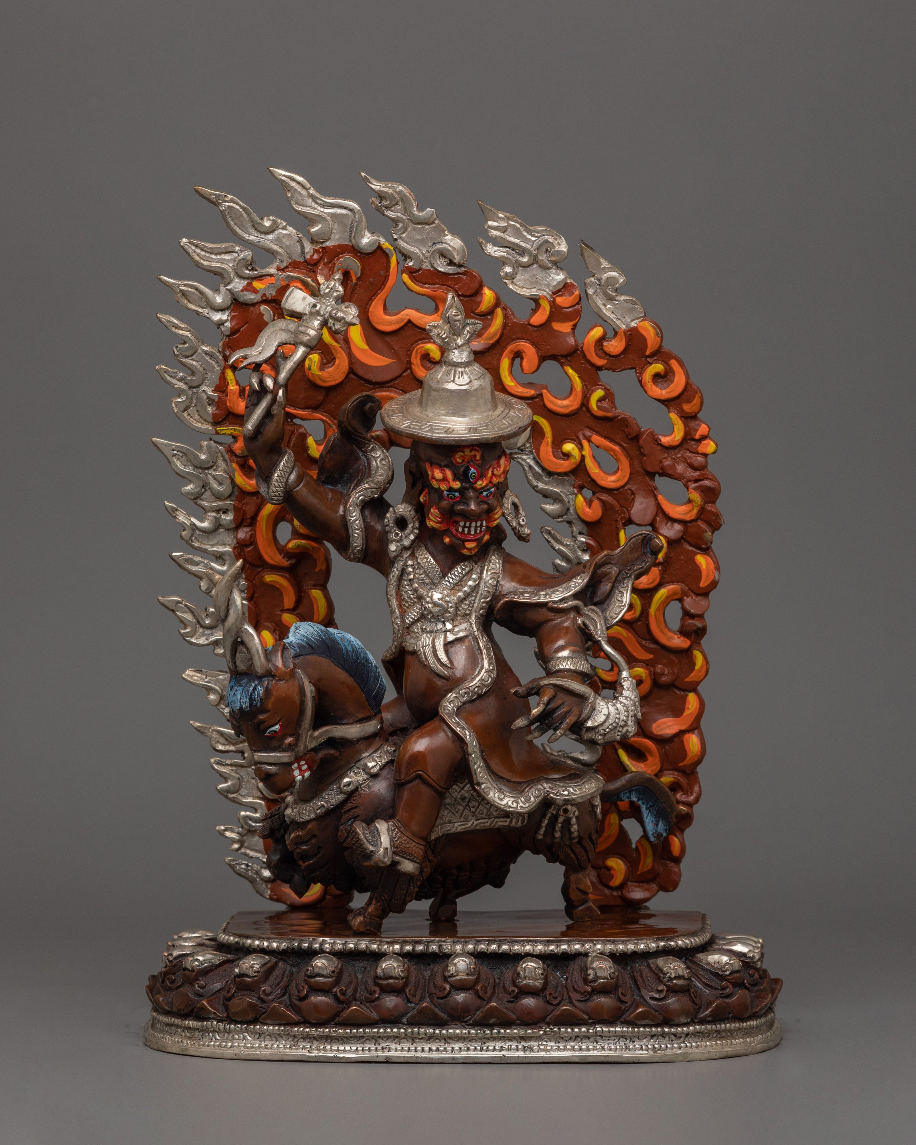 Silver Plated Mahakala