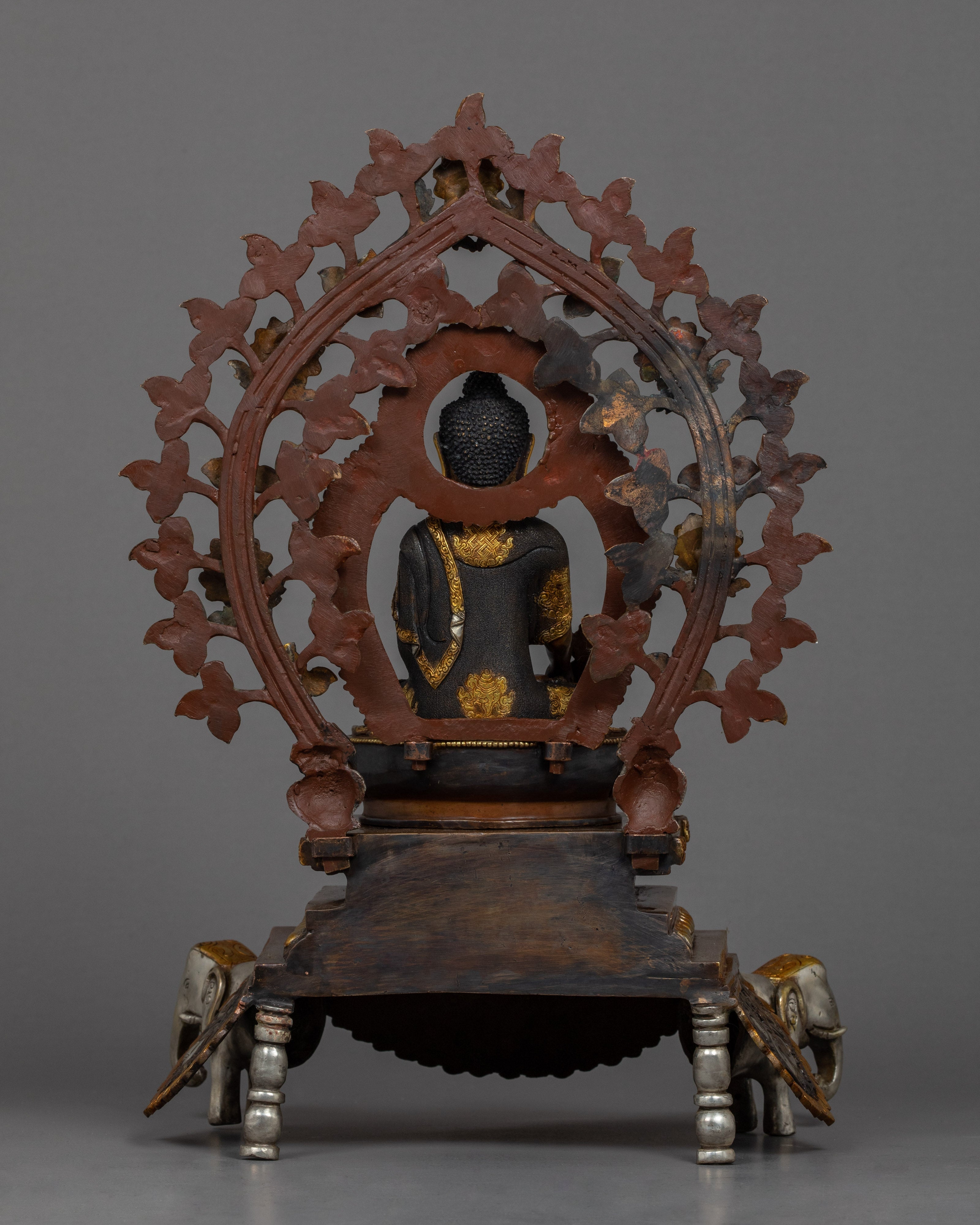Three Tibetan Buddhas Statue | Traditional Hand-Carved Set