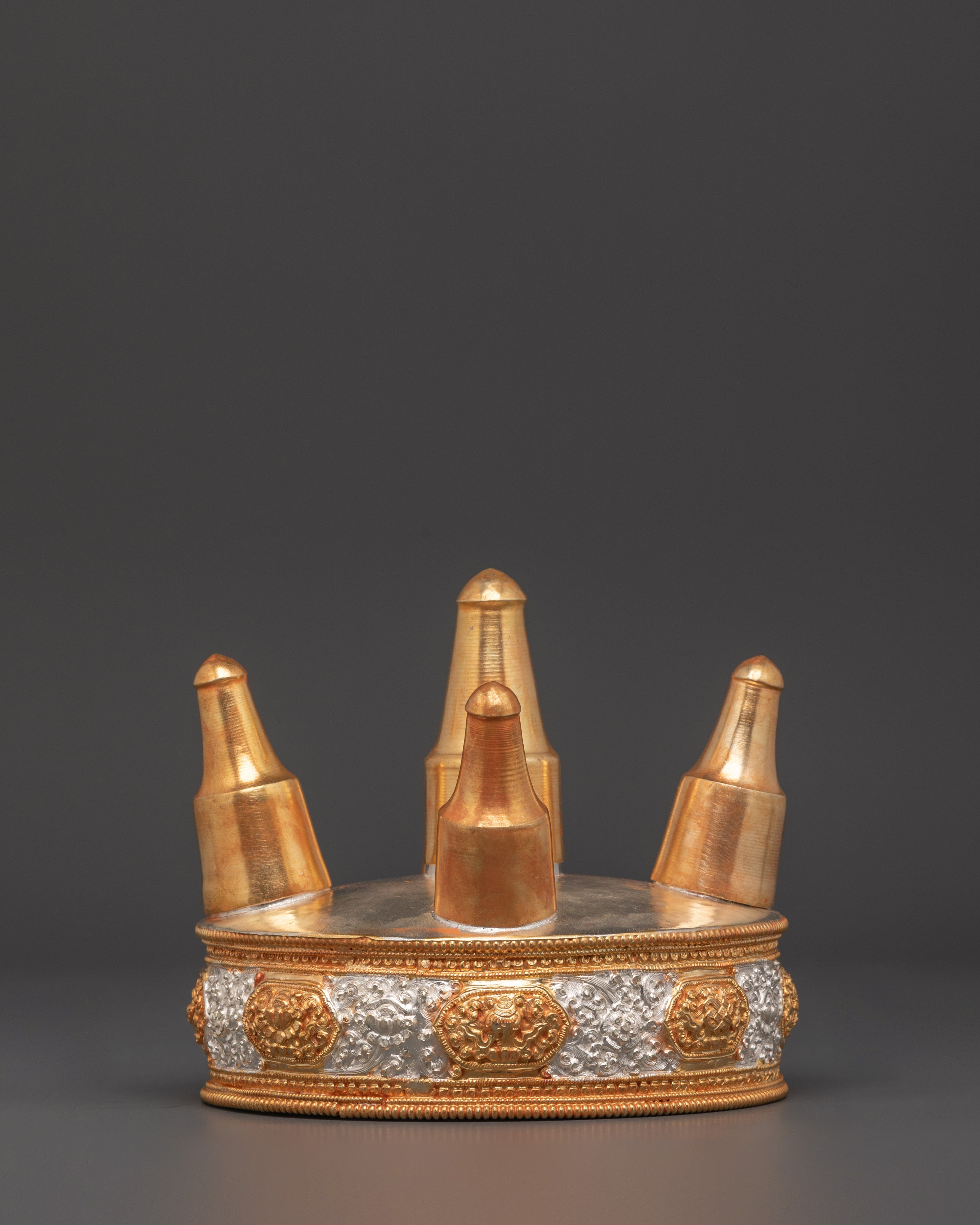 Tibetan Ritual Torma with Five Spires | Buddhist Altar Offering Symbol