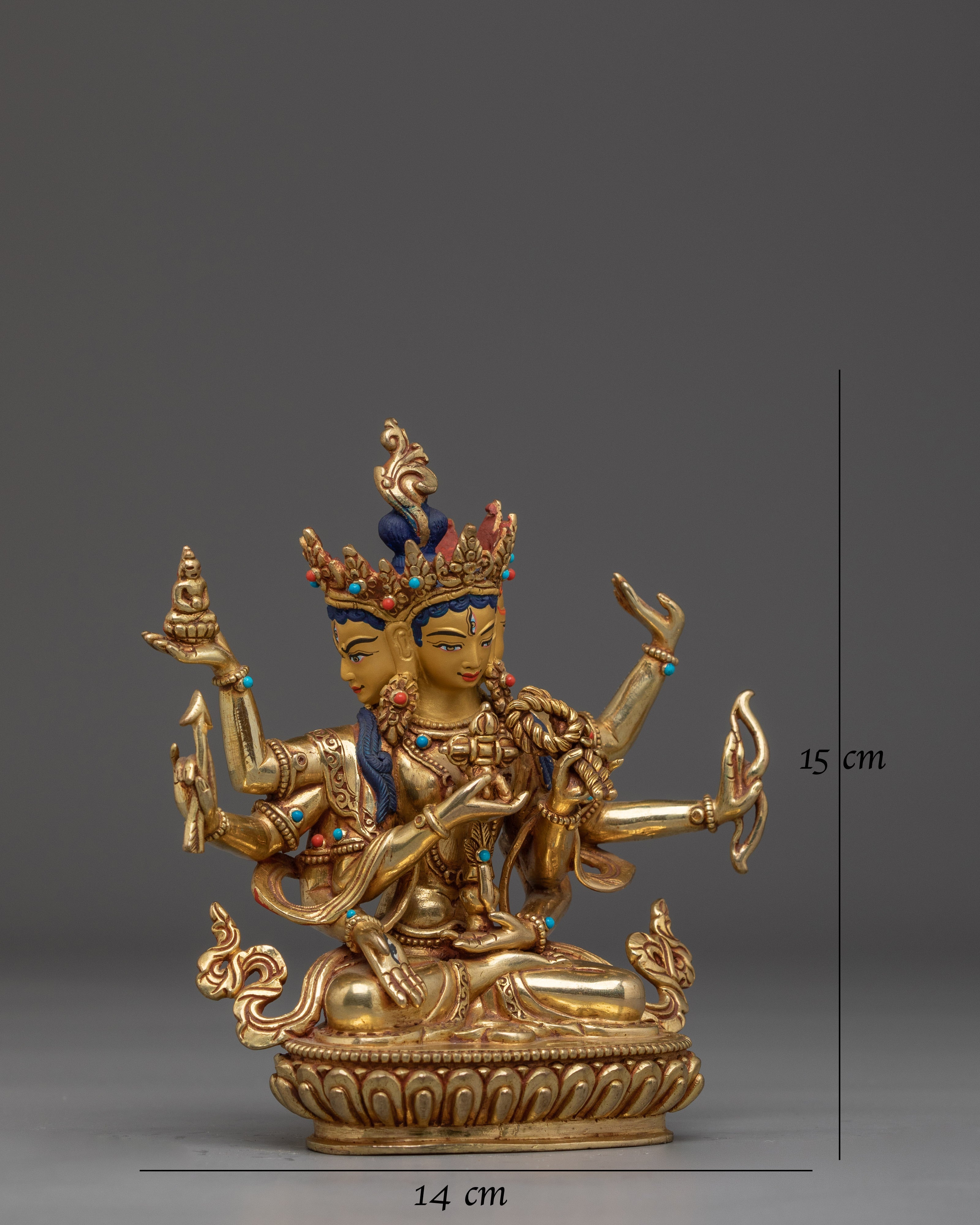 Tibetan Buddhist Deity Namgyalma Copper Statue