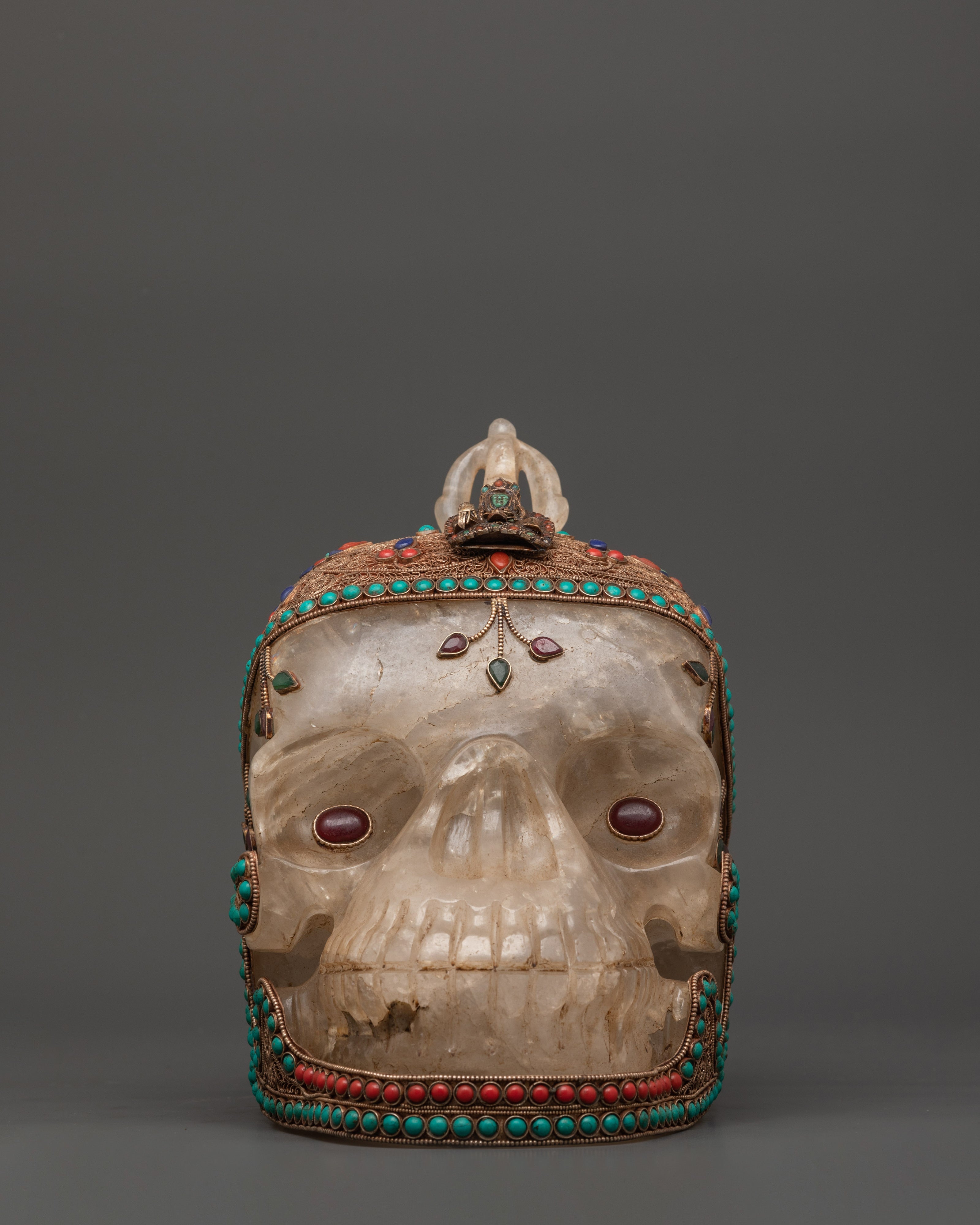 Skull Head Crystal Decor