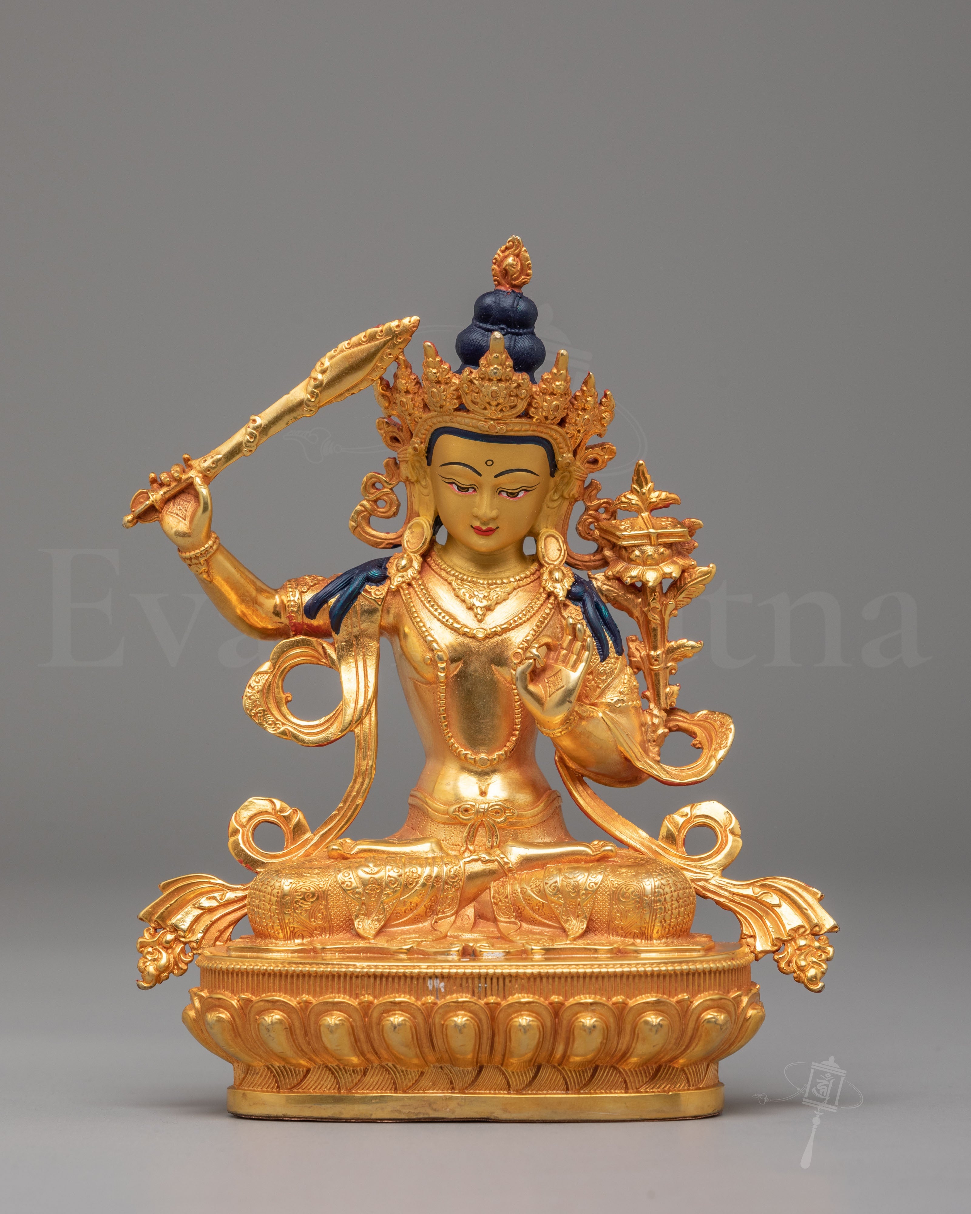 Machine Made Manjushri Figurine