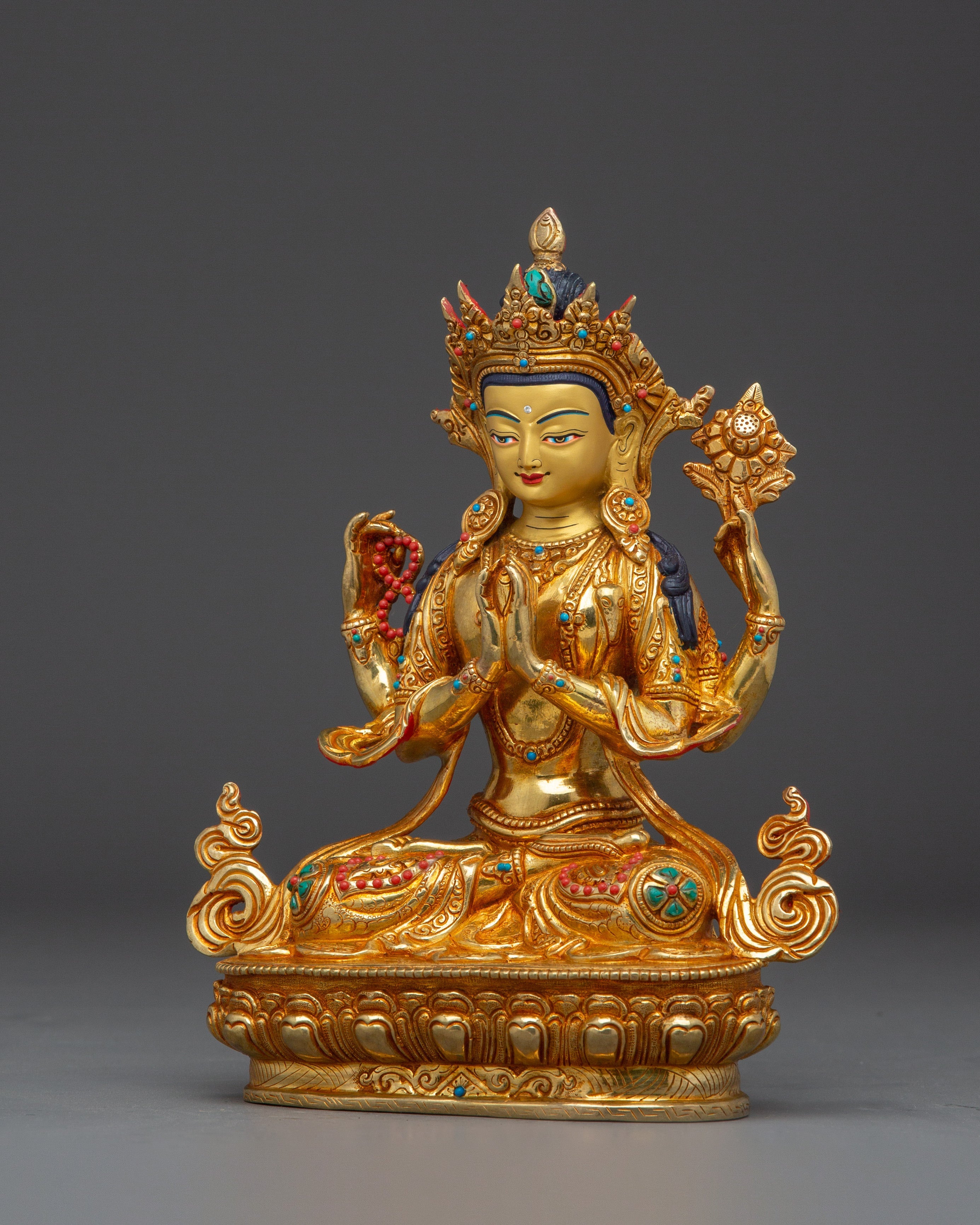 Deity of Great Compassion Chenrezig | The one who looks with unwavering eye