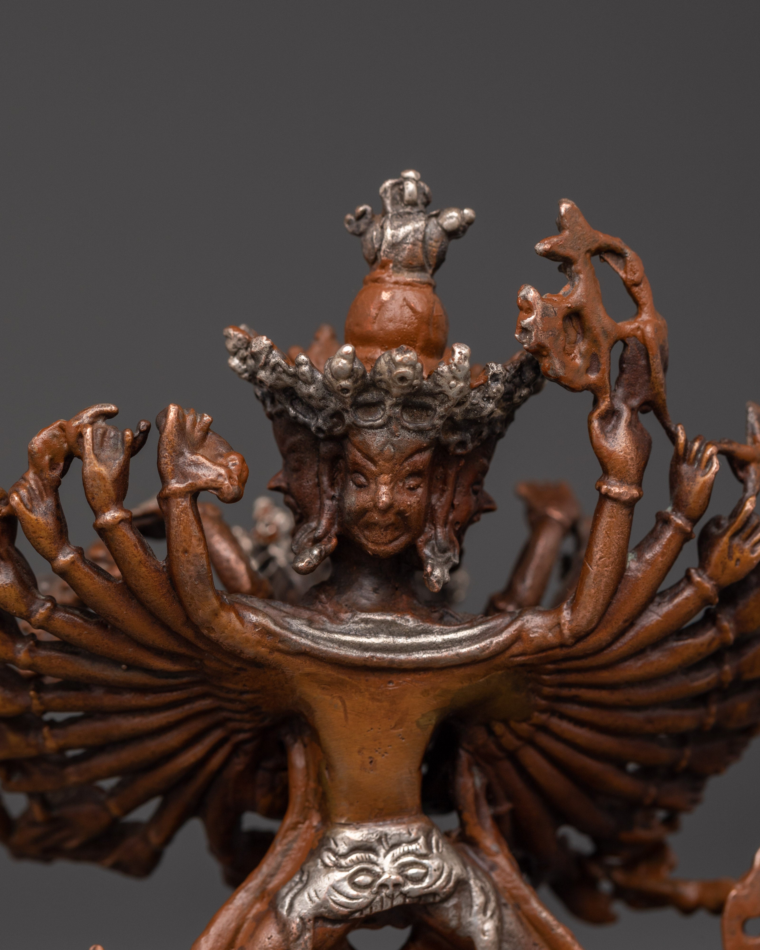 Chakrasambhara Statue | Tantric Deity with Vajravarahi in Yab Yum Union
