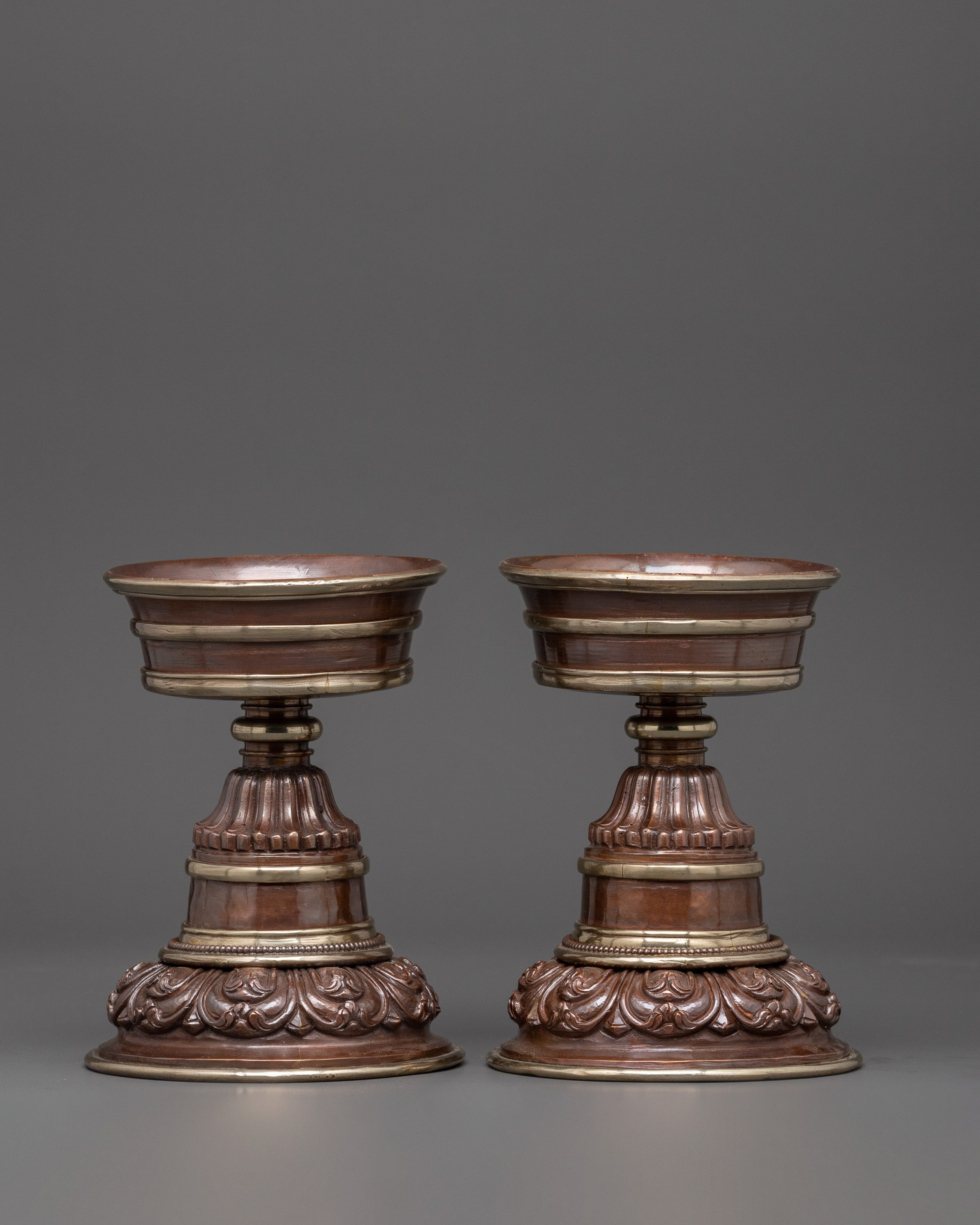 oxidized-copper-butter-lamp-set