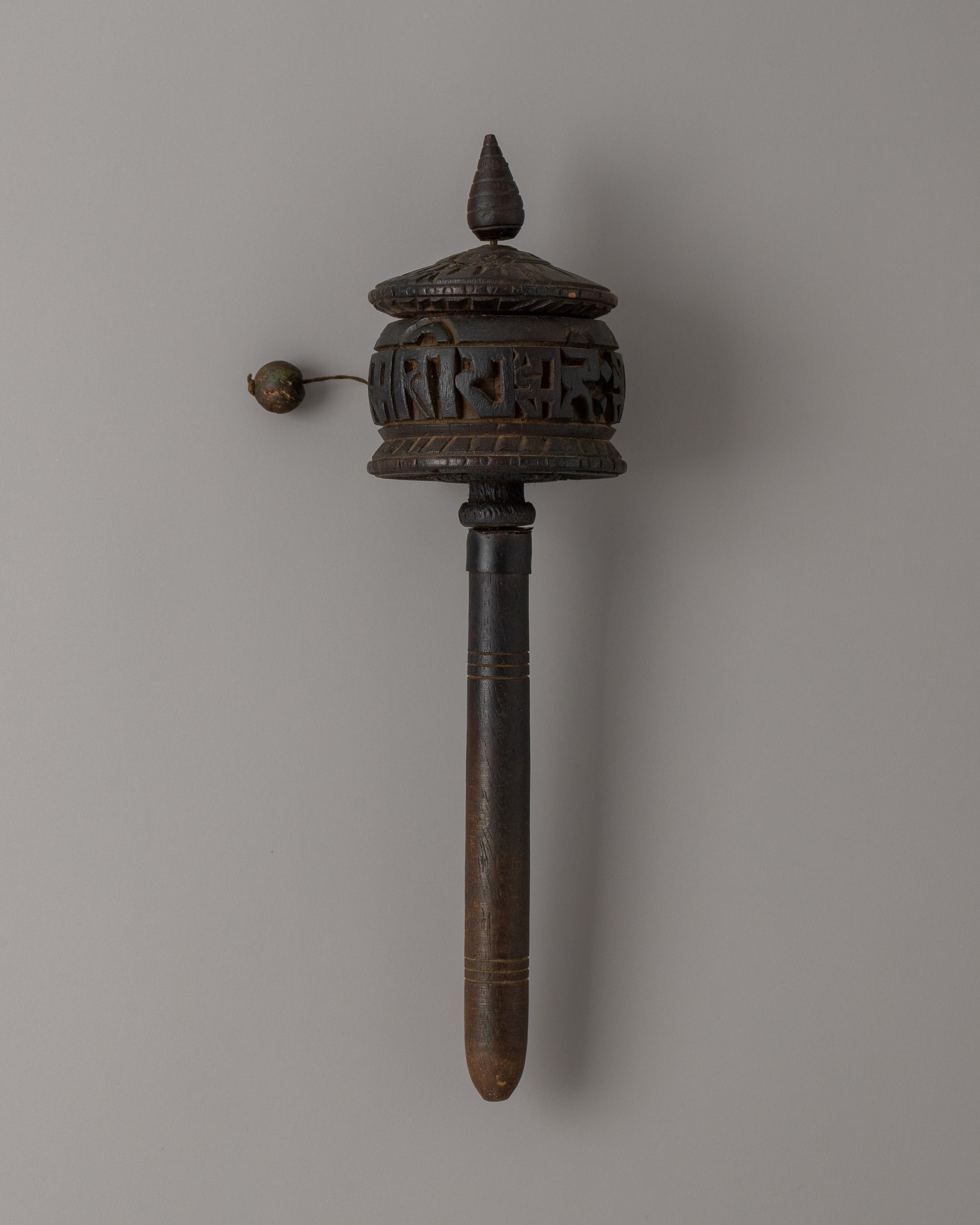 prayer-wheel-crafted-from-wood