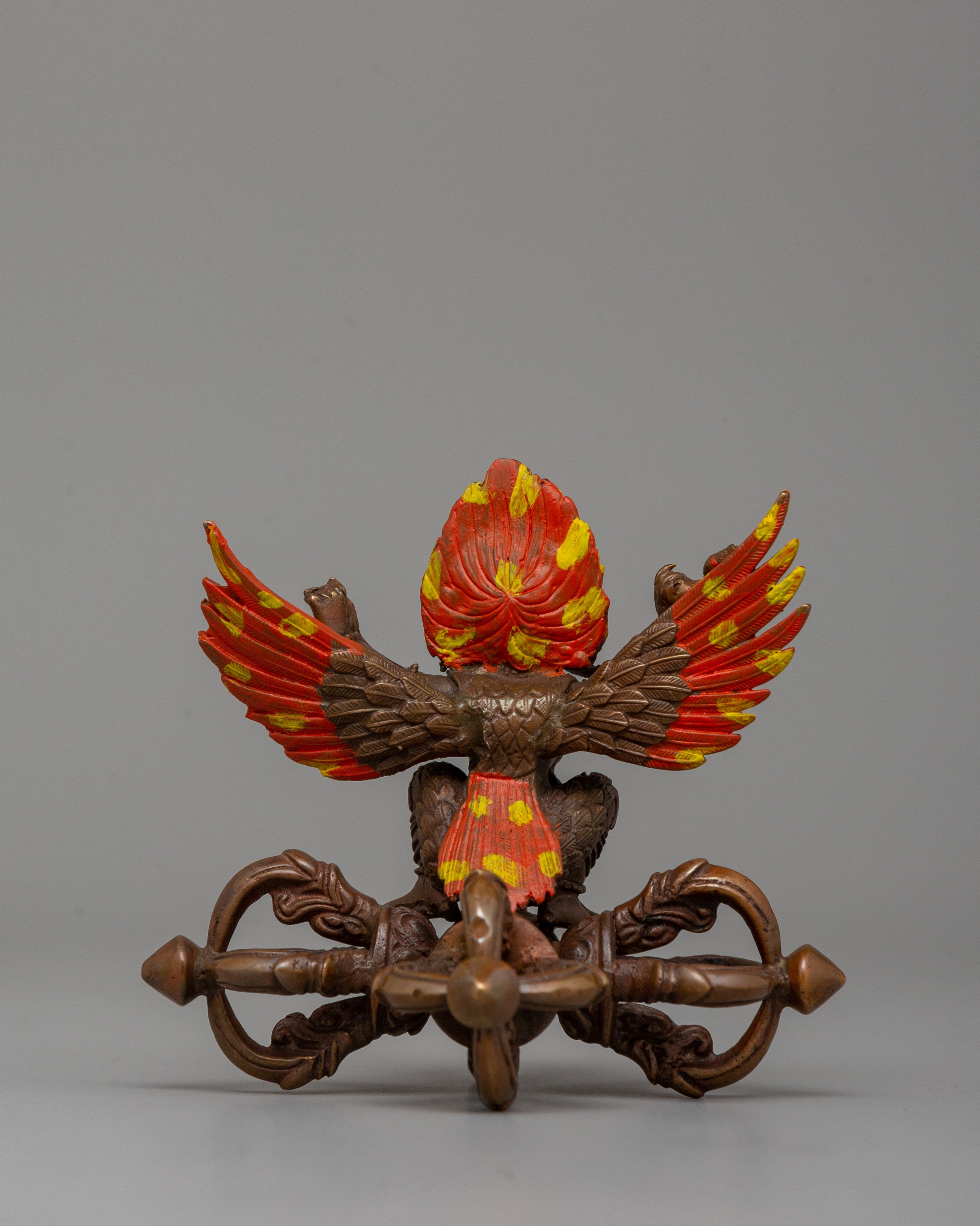 Handcrafted Garuda Oxidized Copper Statue | A Symbol of Power