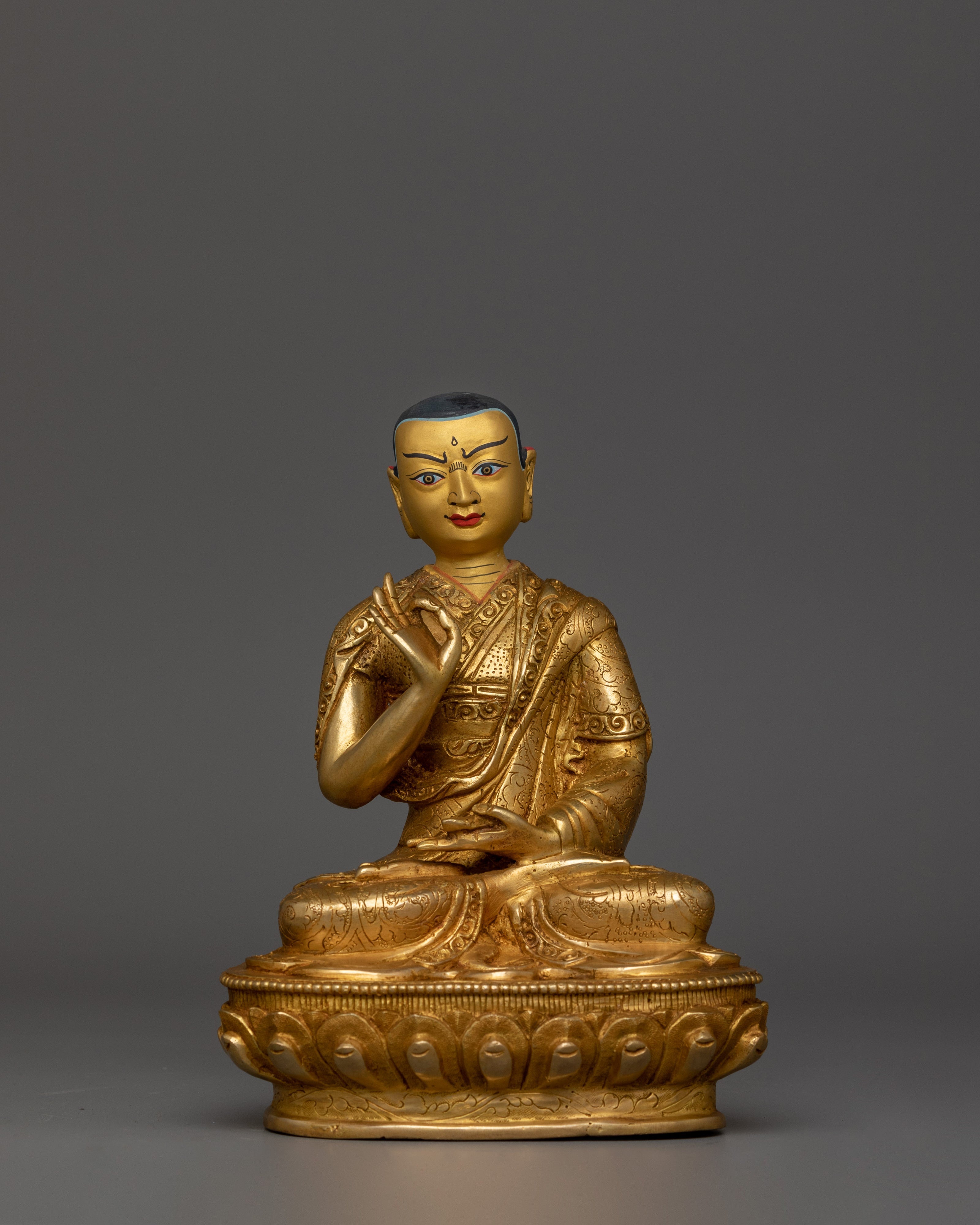 Himalayan Figurine of Tsongkhapa Set | The Ocean of Wisdom
