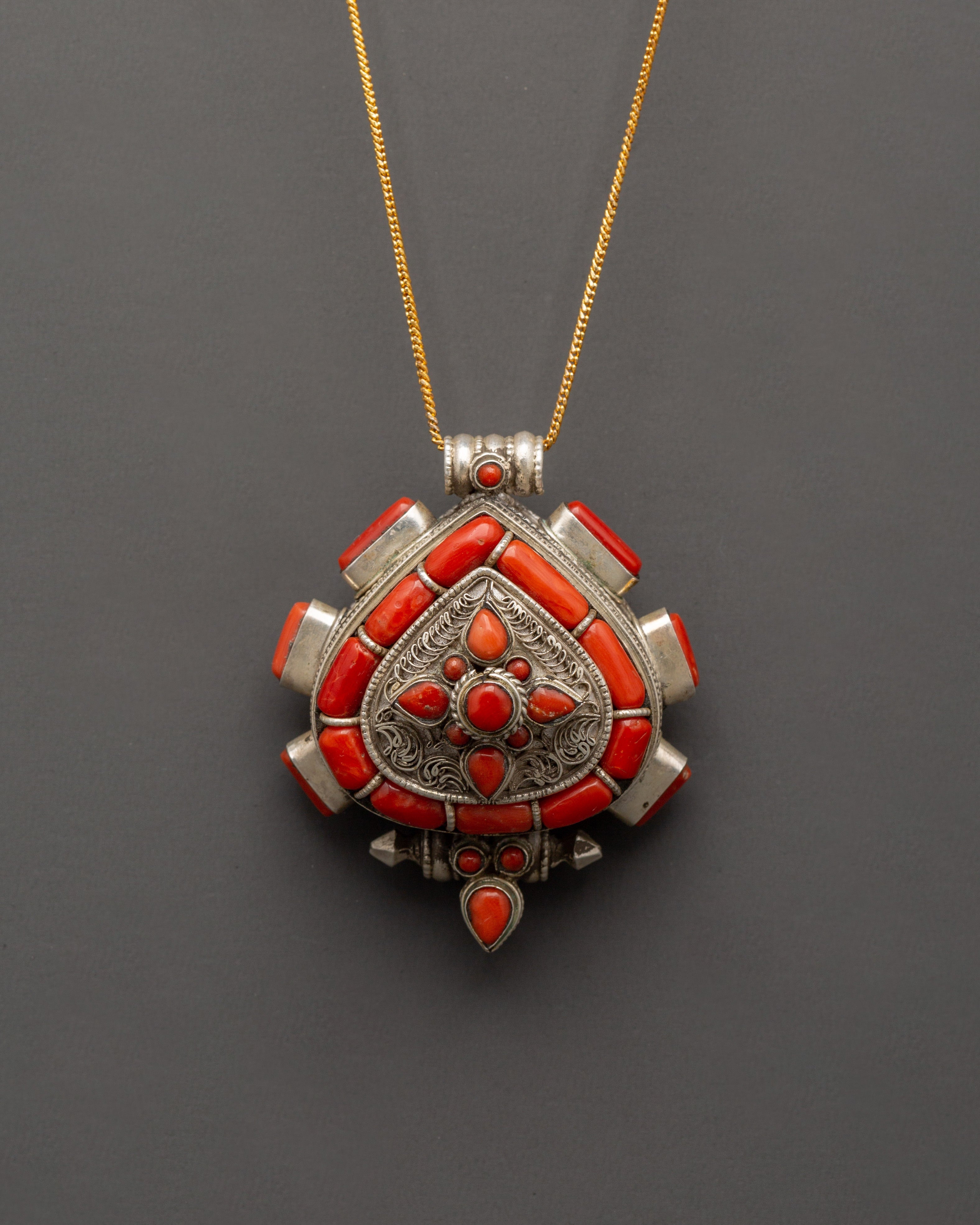 Handcrafted Tibetan Ghau Amulet Locket