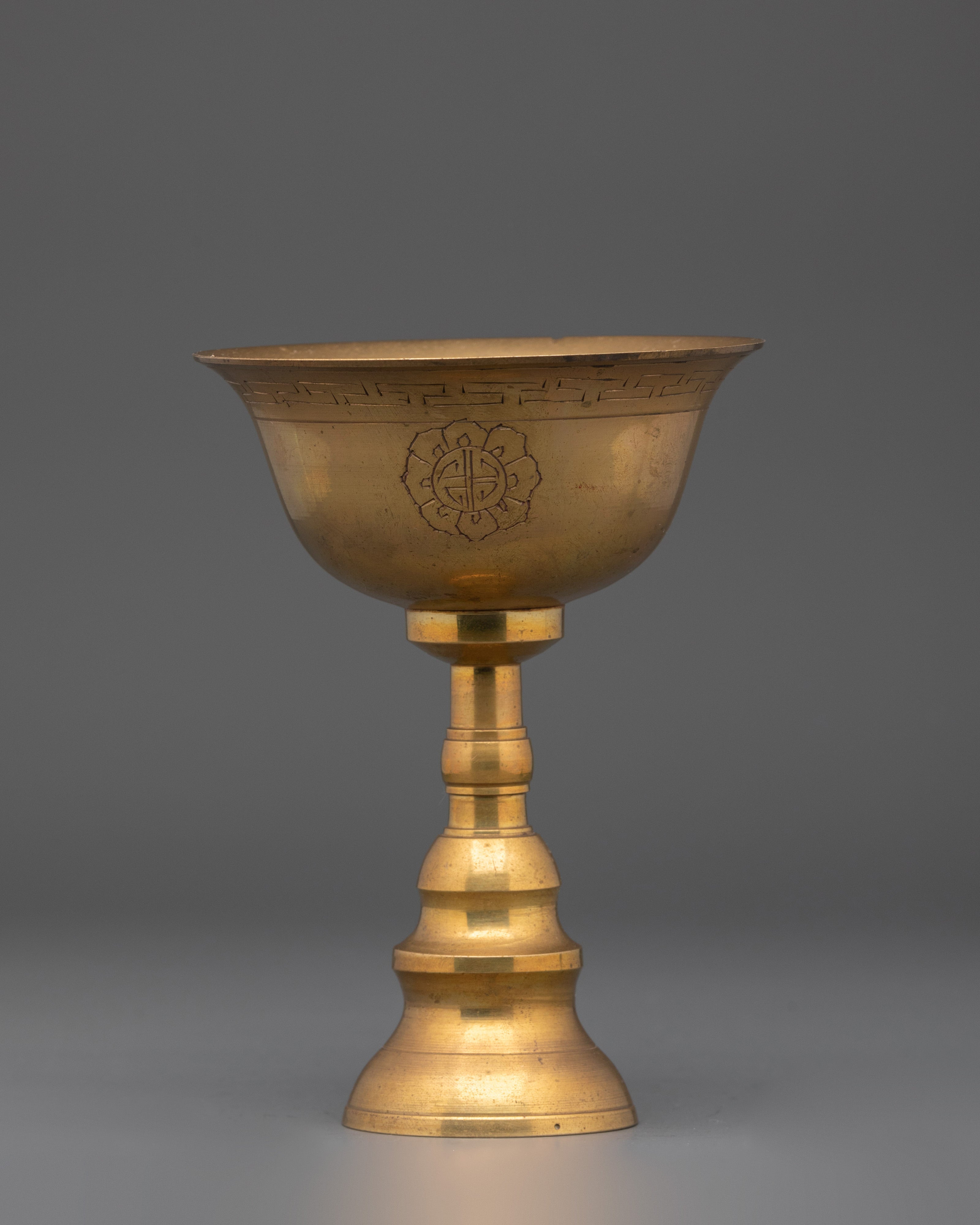 Brass Ghee Lamp | Sacred Offering Lamp for Altar