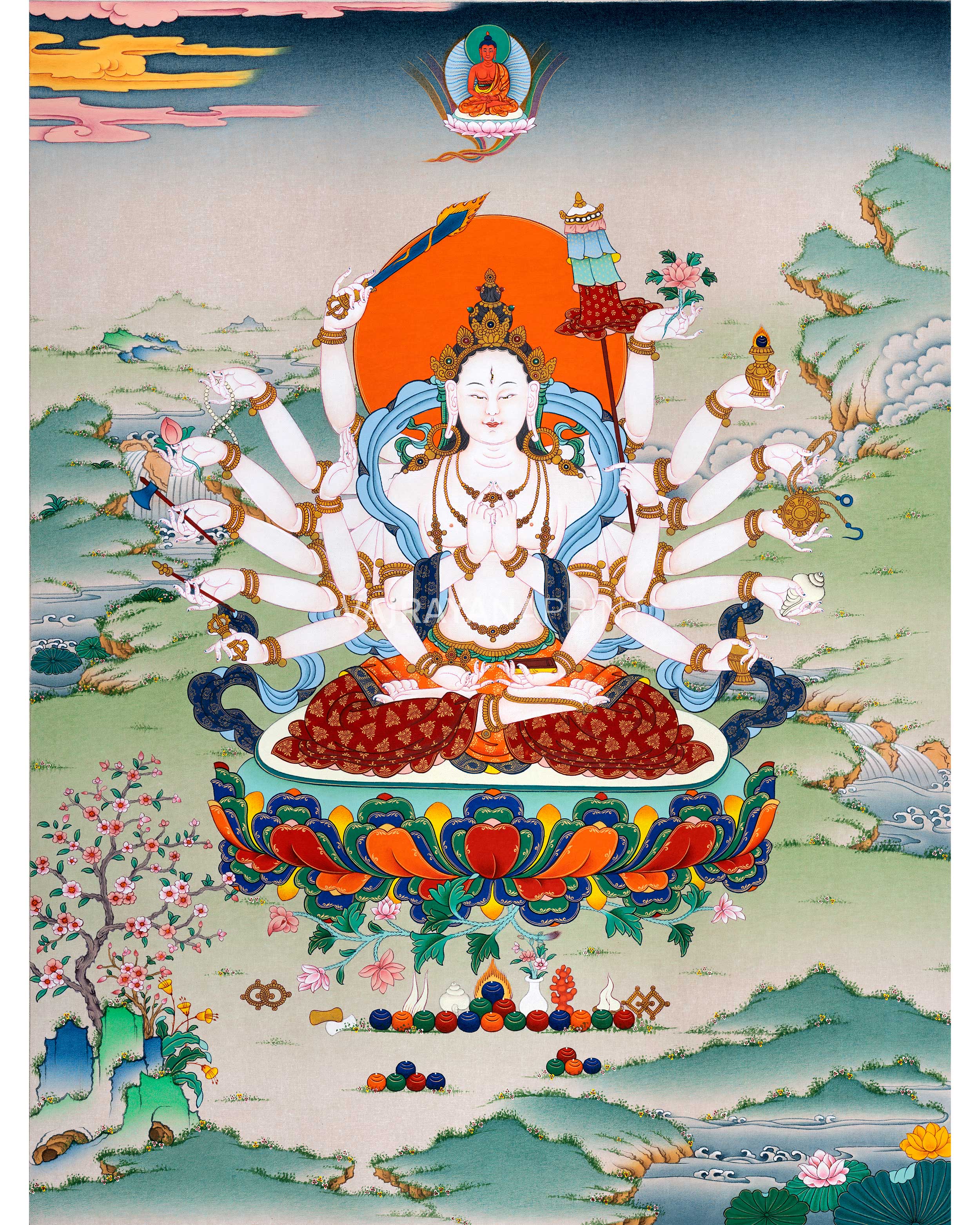 Cundi Thangka Print