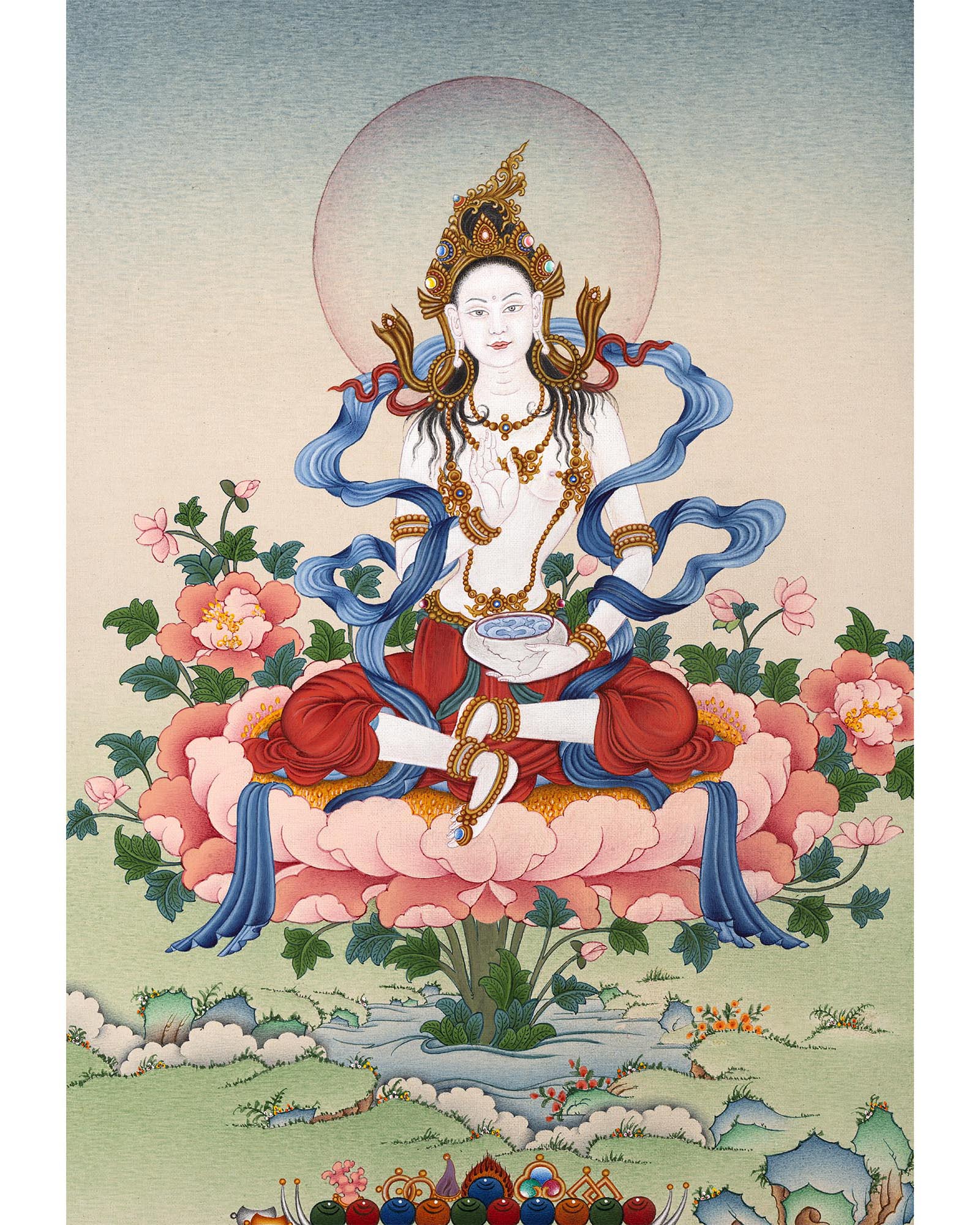 Mother Yeshe Tsogyal | Padmasambhava Consort | Tibetan Dakini Thangka Print