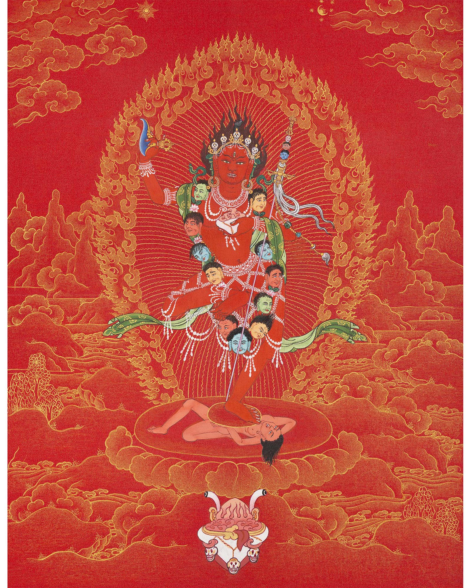 Vajravarahi Thangka | 24K Gold Thangka | Tibetan Buddhist Art