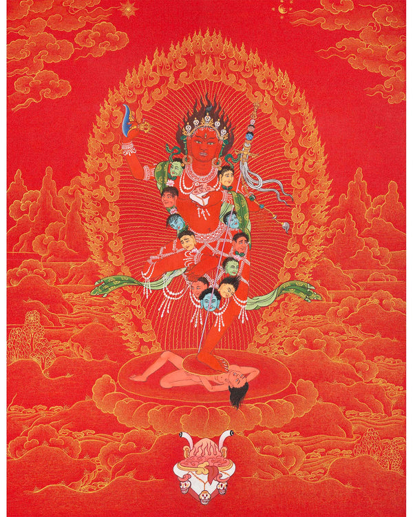 Vajravarahi Thangka | 24K Gold Thangka | Tibetan Buddhist Art