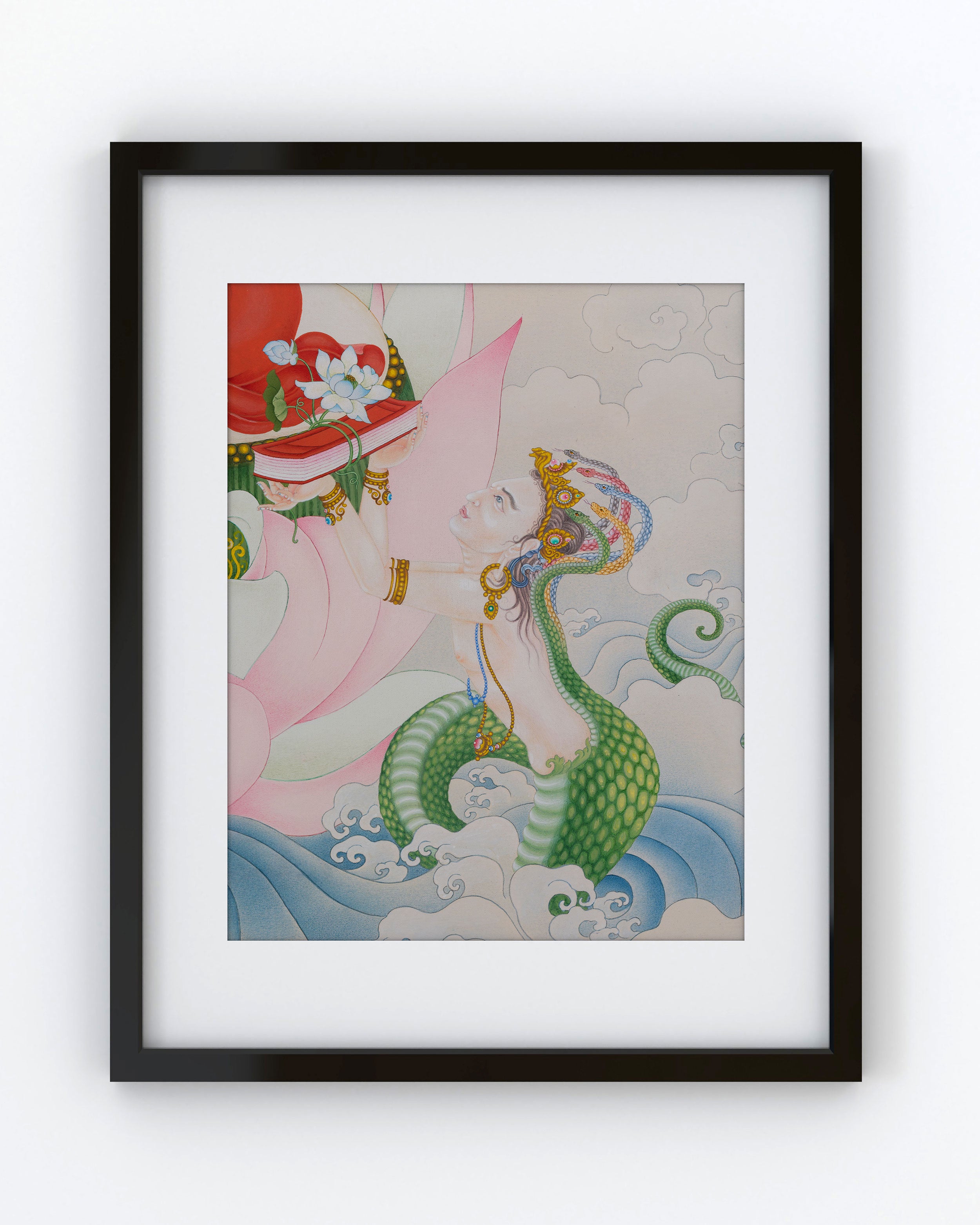 Naga Kanya, The Serpent Deity | Goddess of Protection & Enlightenment | Digital Canvas Print