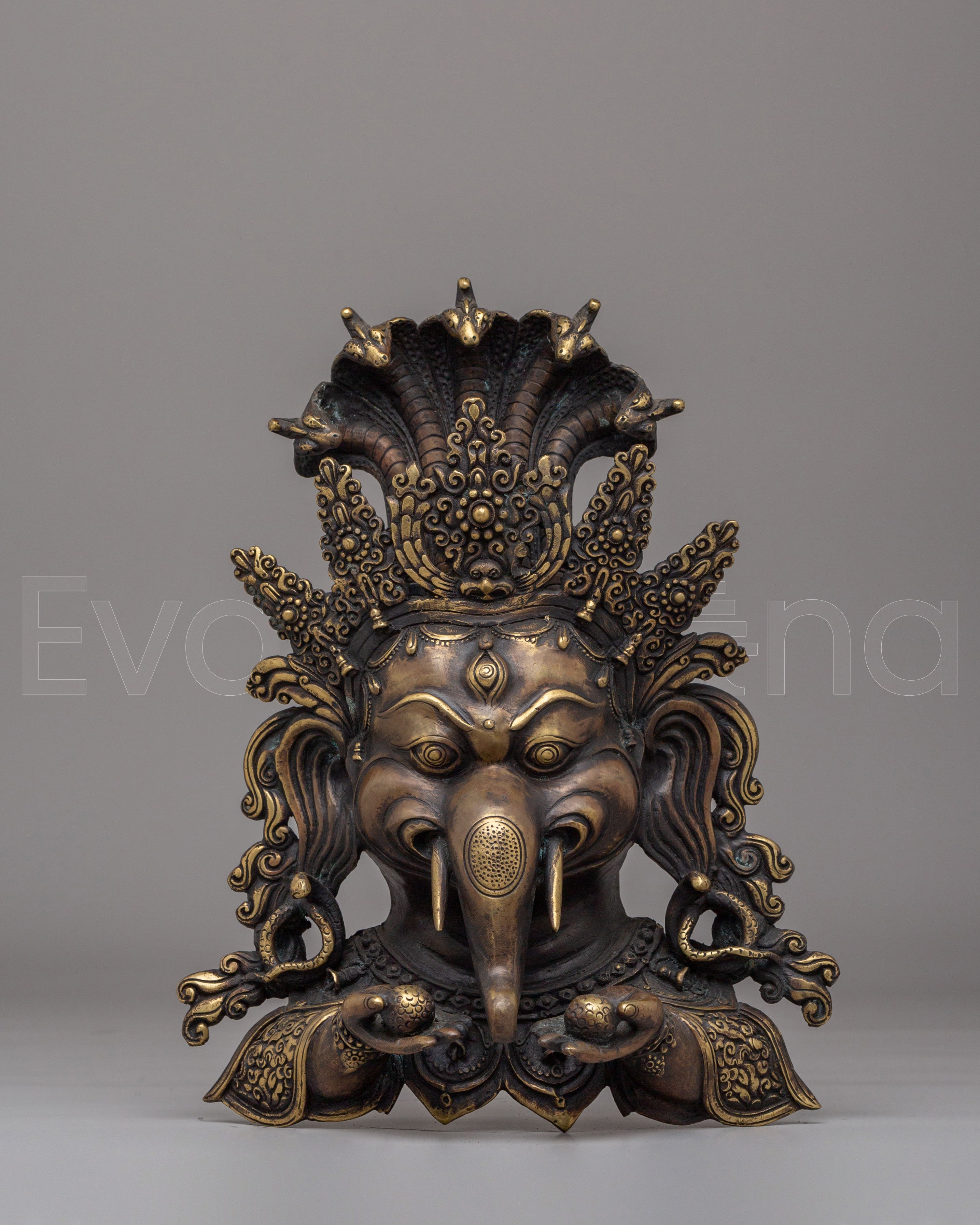 Handmade Ganesh Head for Decor | Traditional Hindu Artwork