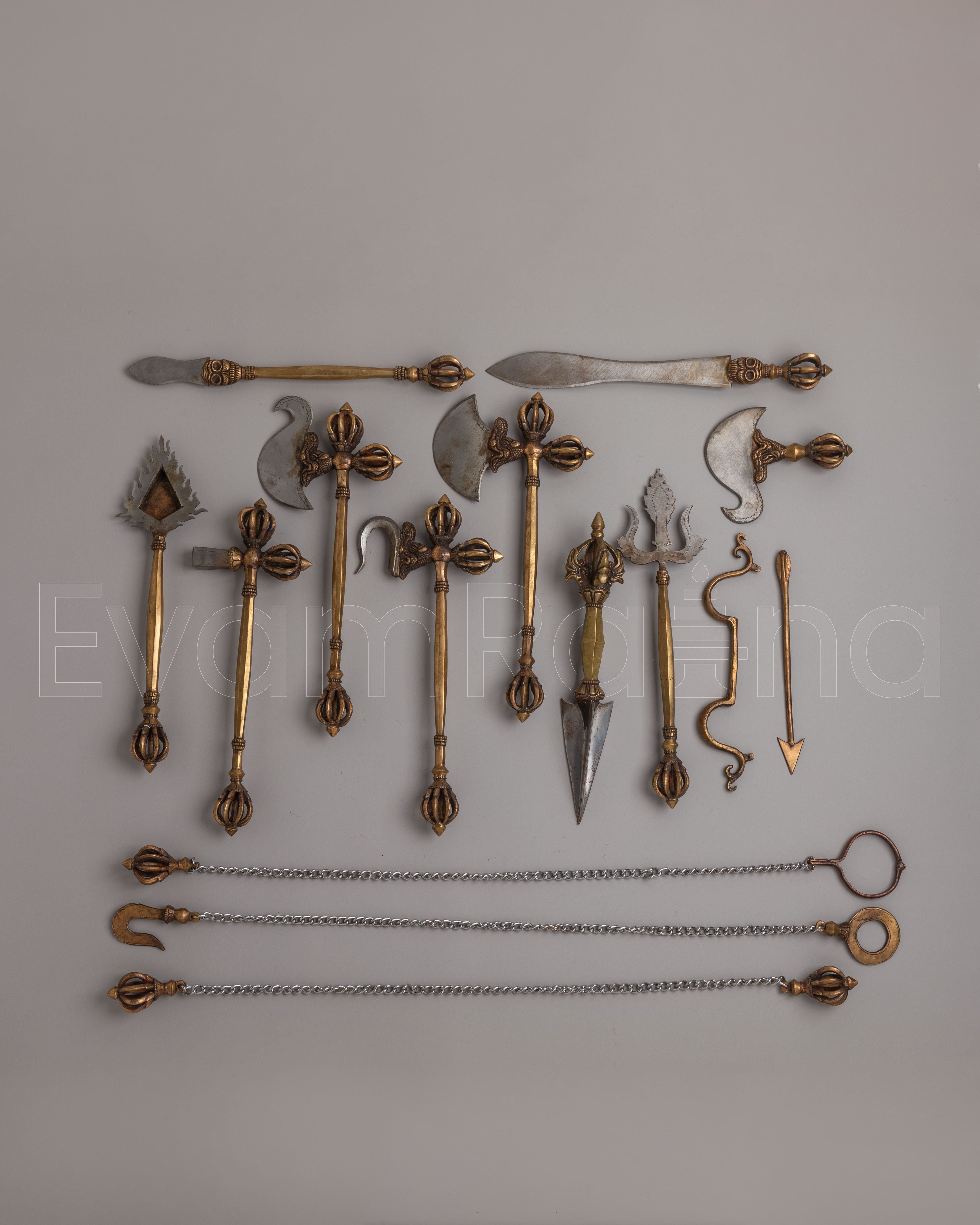 Tibetan Ritual Items Set