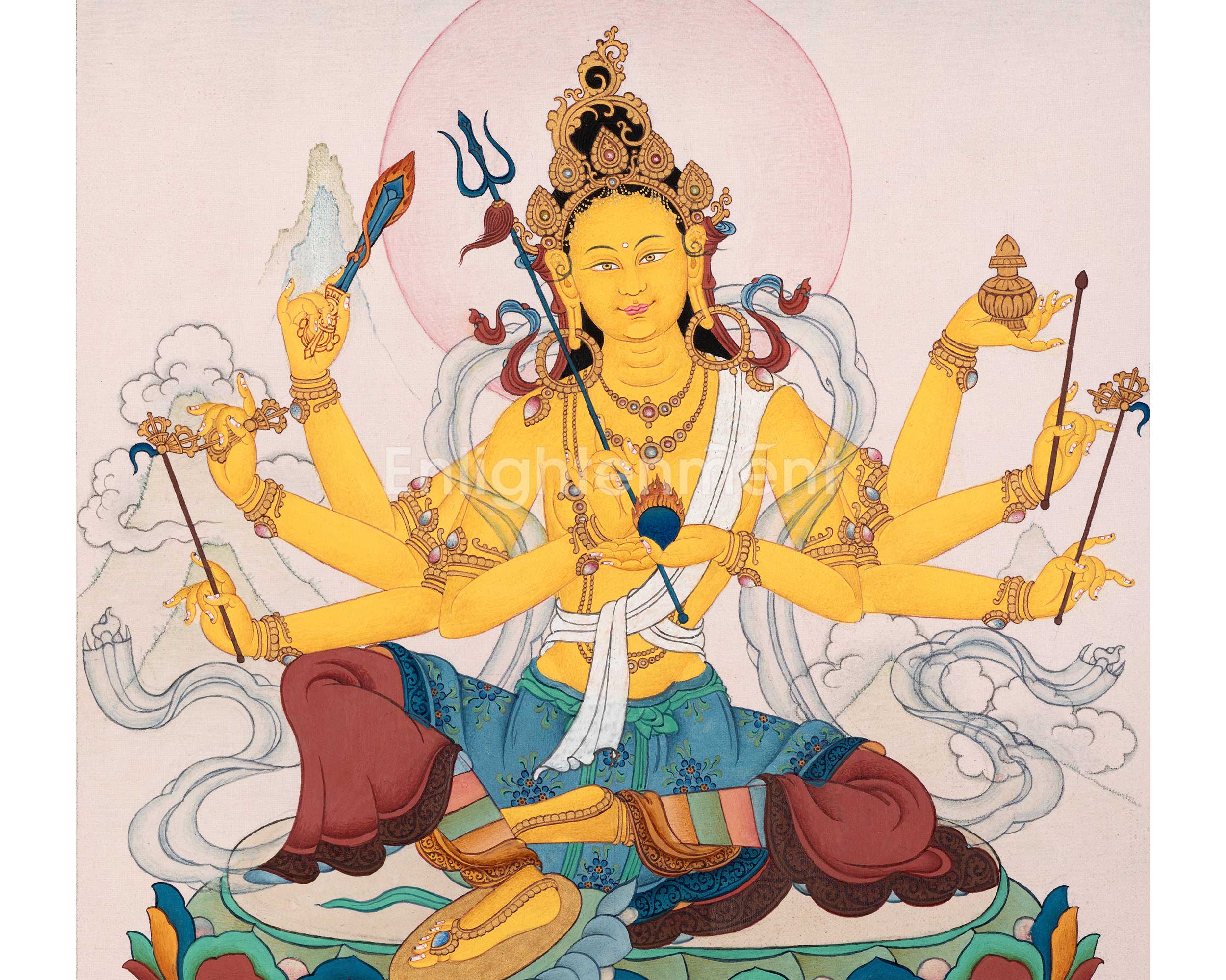 Mangalaloka Tara | 21 Tara of Surya Gupta Thangka