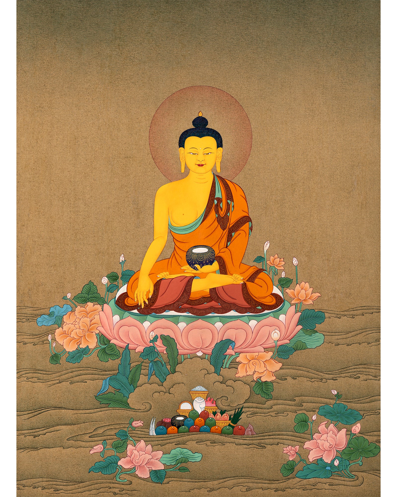 Buddha Shakyamuni Thangka | Tibetan Thangka Painting