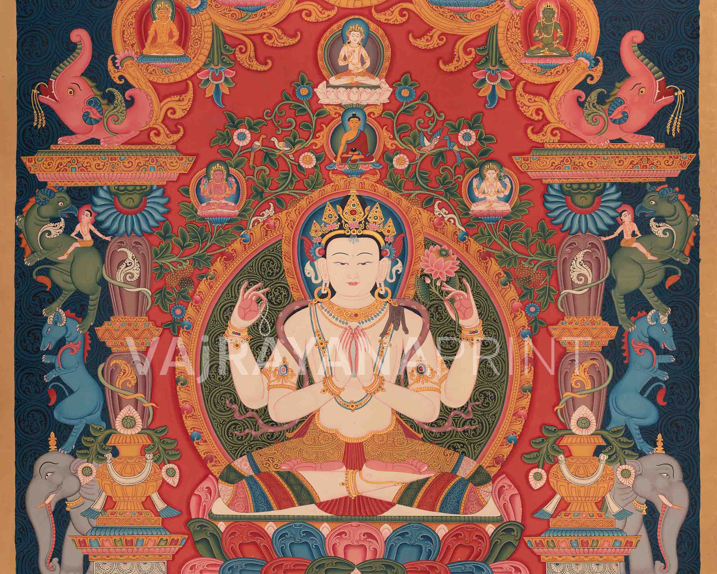 Chenresig Meditation| Thangka Art| Buddhist Art