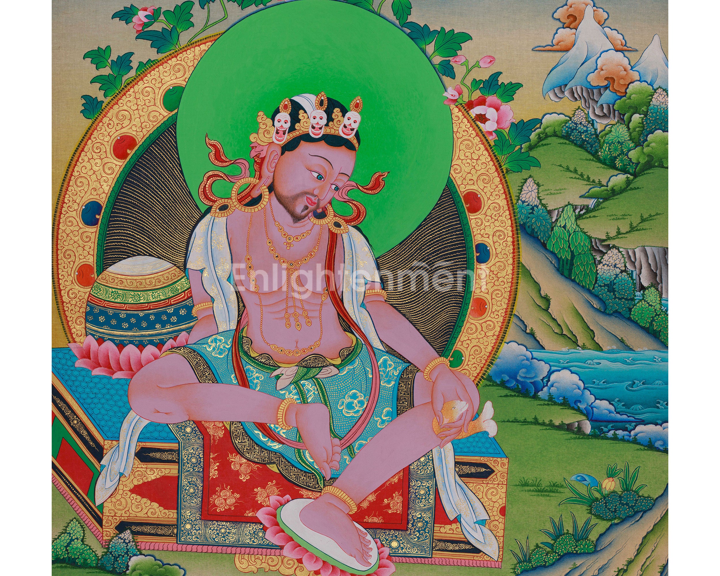 Tilopa Mahasiddha Thangka | Hand Painted Buddhist Master Art