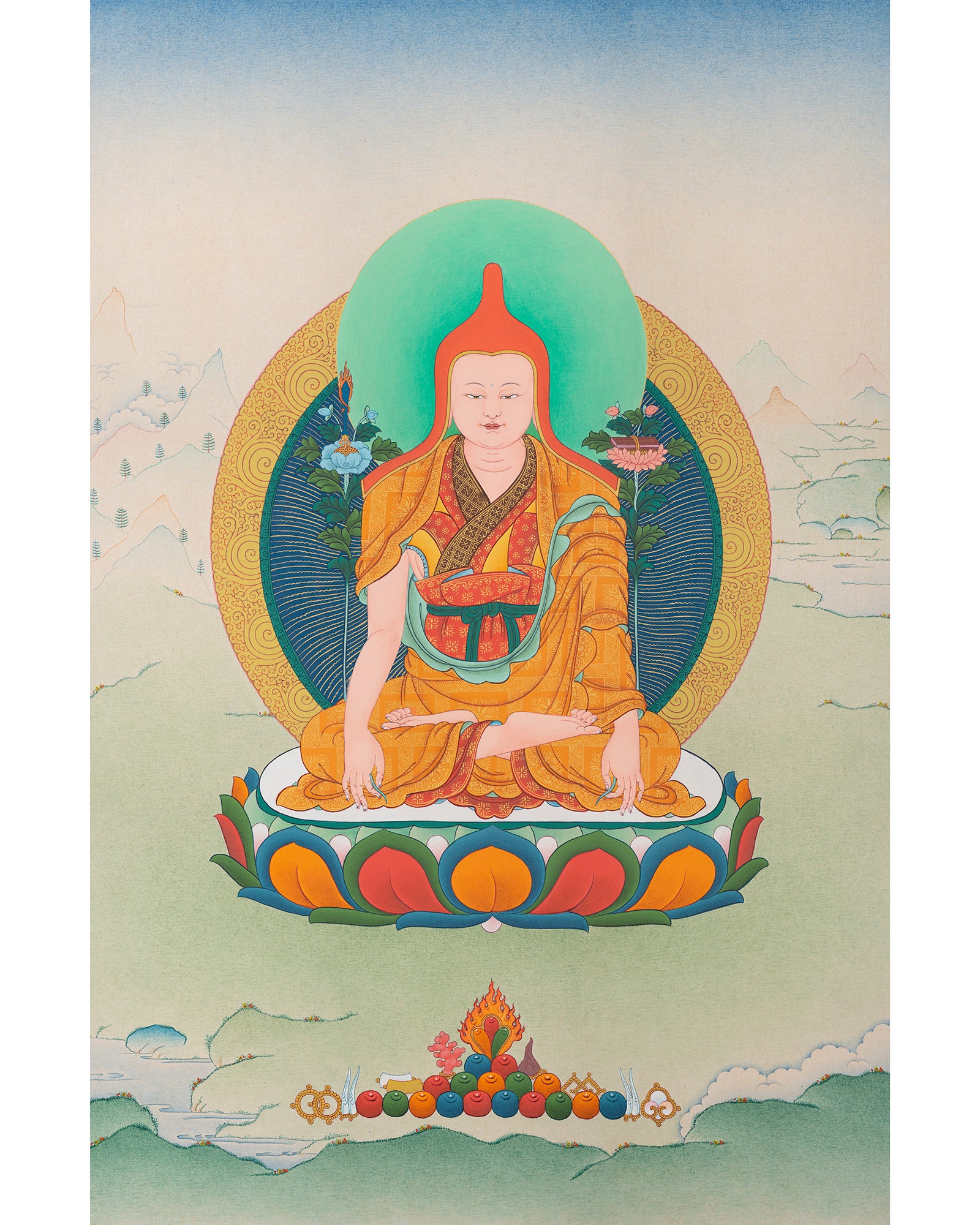 Longchenpa Thangka | Handmade Tibetan Painting