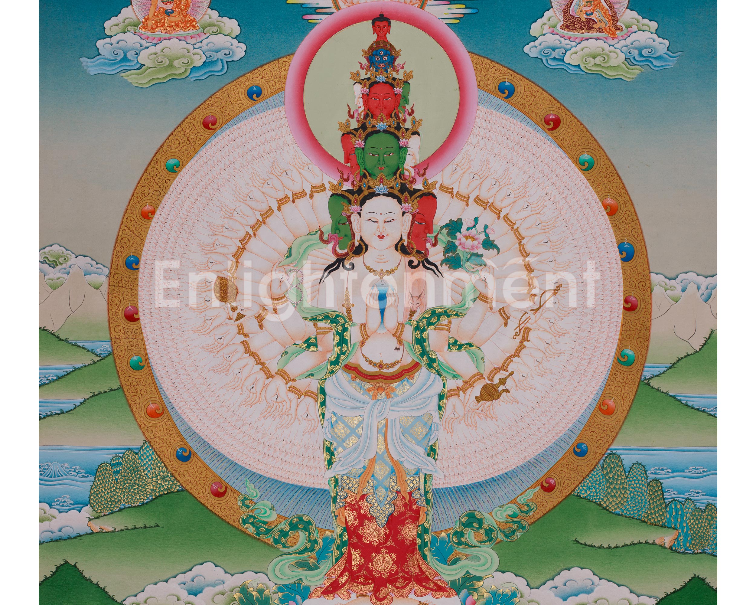 1000 Armed Chenrezig Thangka Artwork | Infinite Compassion