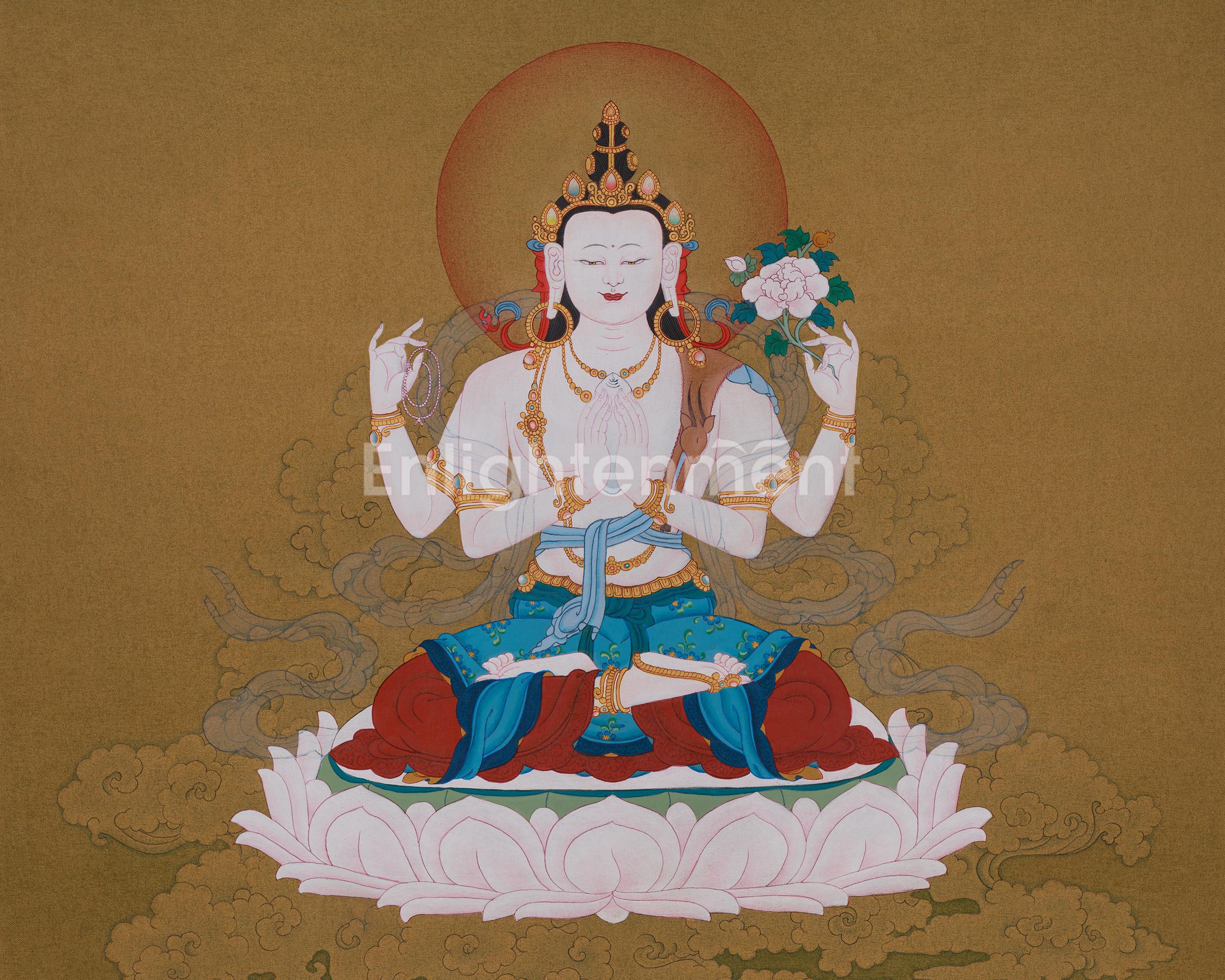Chenrezig Spiritual Art | The Bodhisattva of Compassion | Avalokiteshvara Art