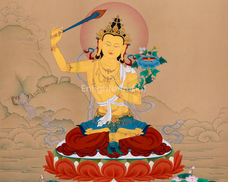 Majestic Wisdom of Manjushri: Grand Representation in Karma Gadri Style