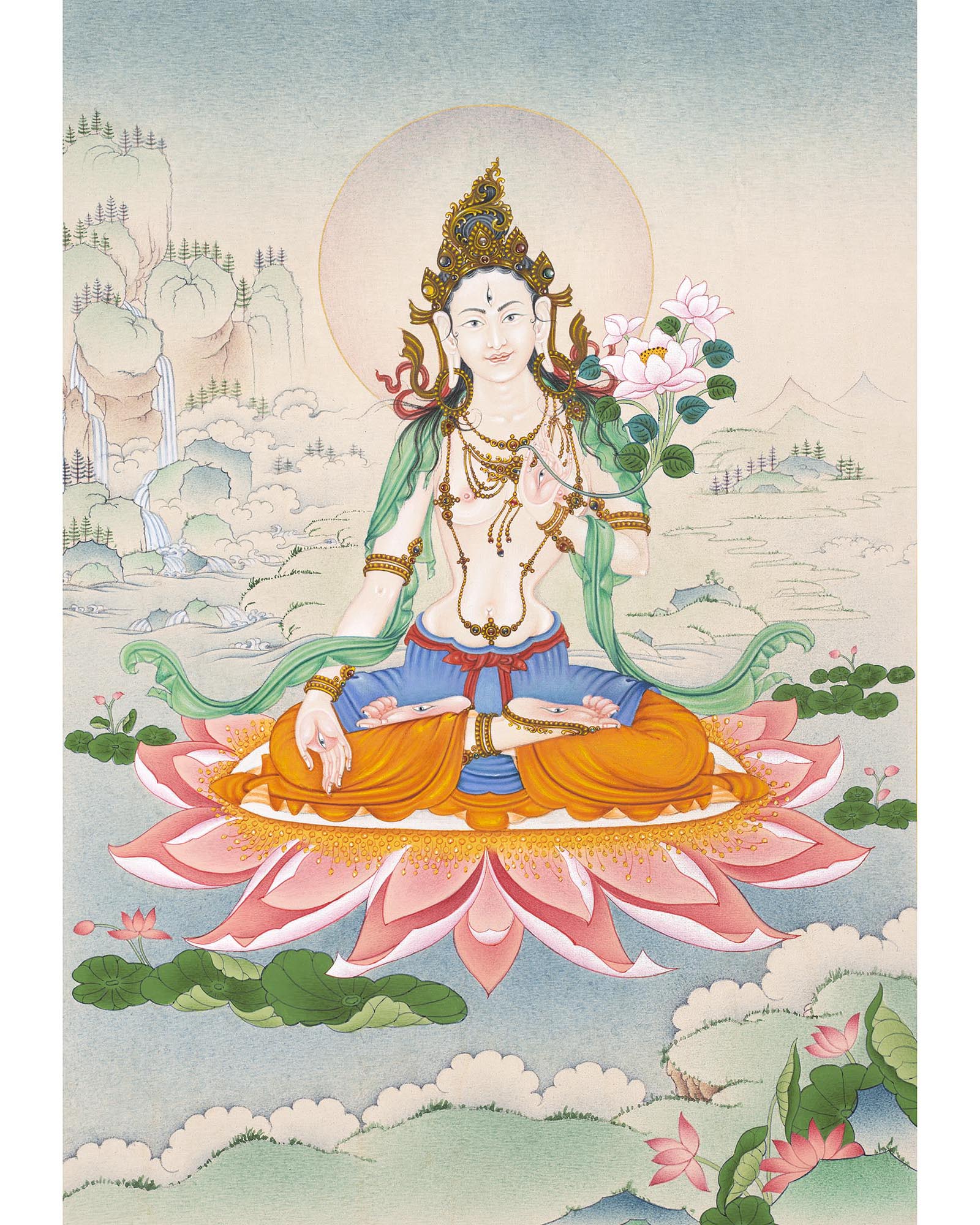 White Tara | The Great Mother | Buddhist Thangka