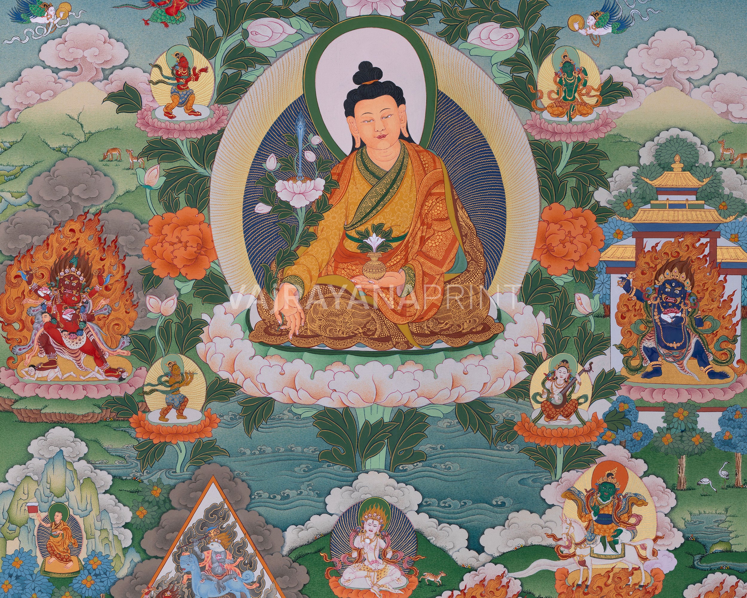 Rare Portrayal of Yuethok Yonten Gonpo | Masterpiece Giclee Print of Yuthok Nythik