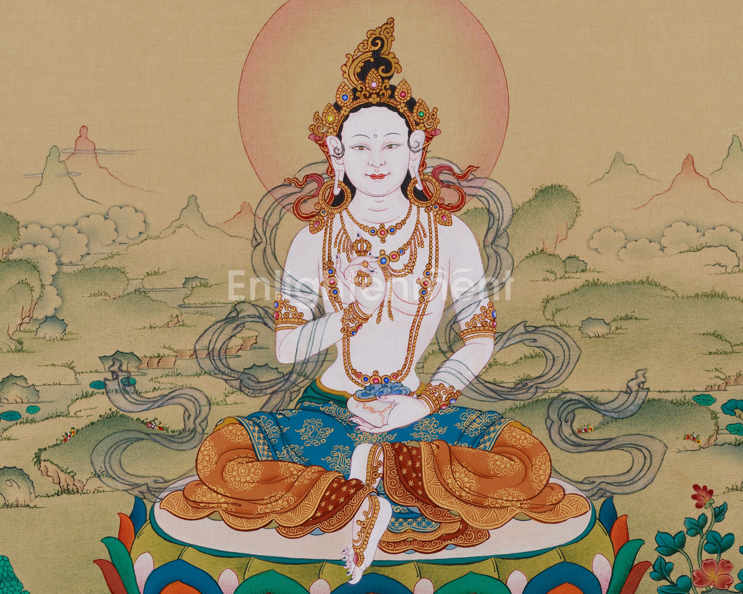 Yeshe Tsogyal Painting | Buddhist Tantric Goddess