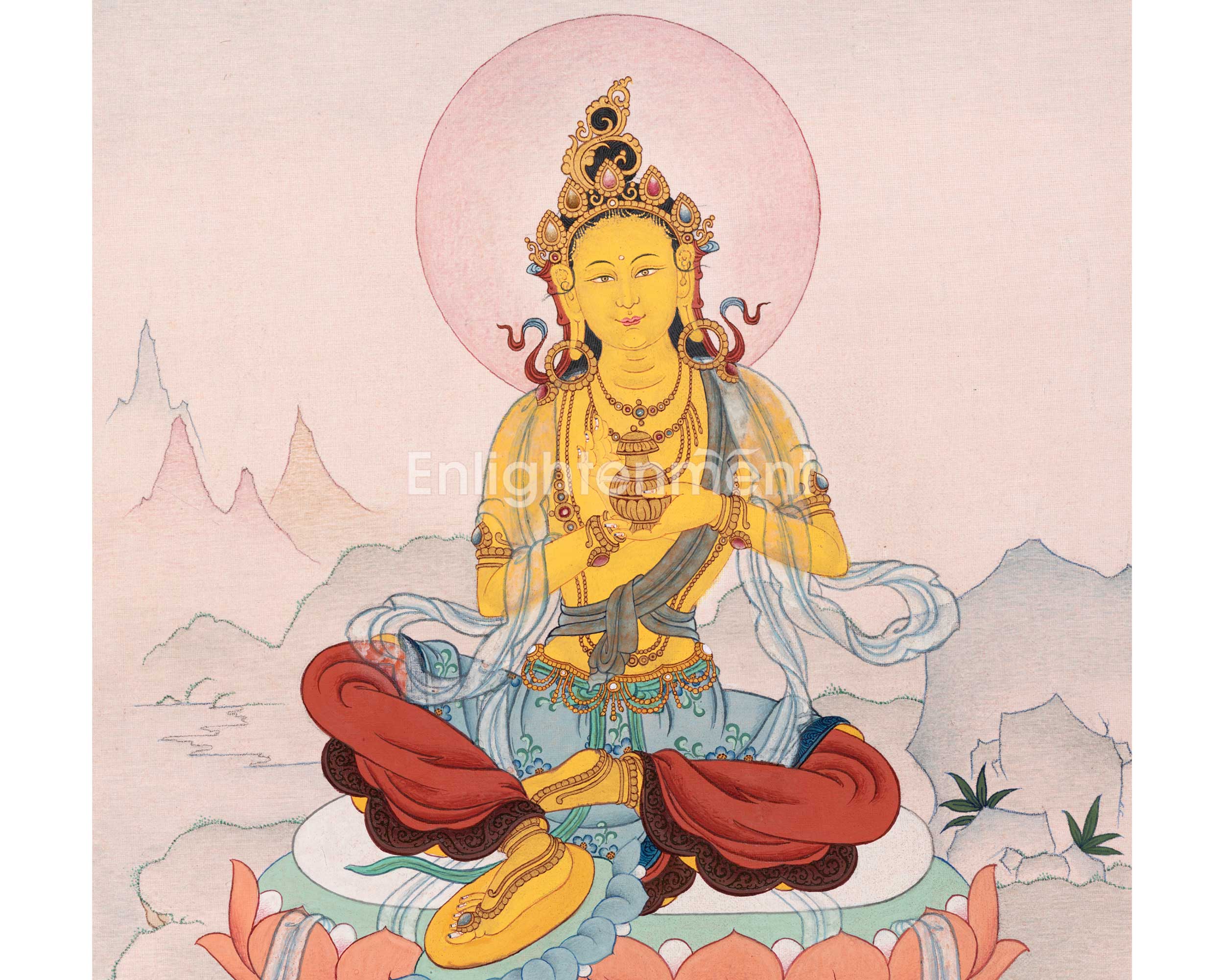 Siddhi Sambhava Tara | 21 Tara of Surya Gupta Thangka