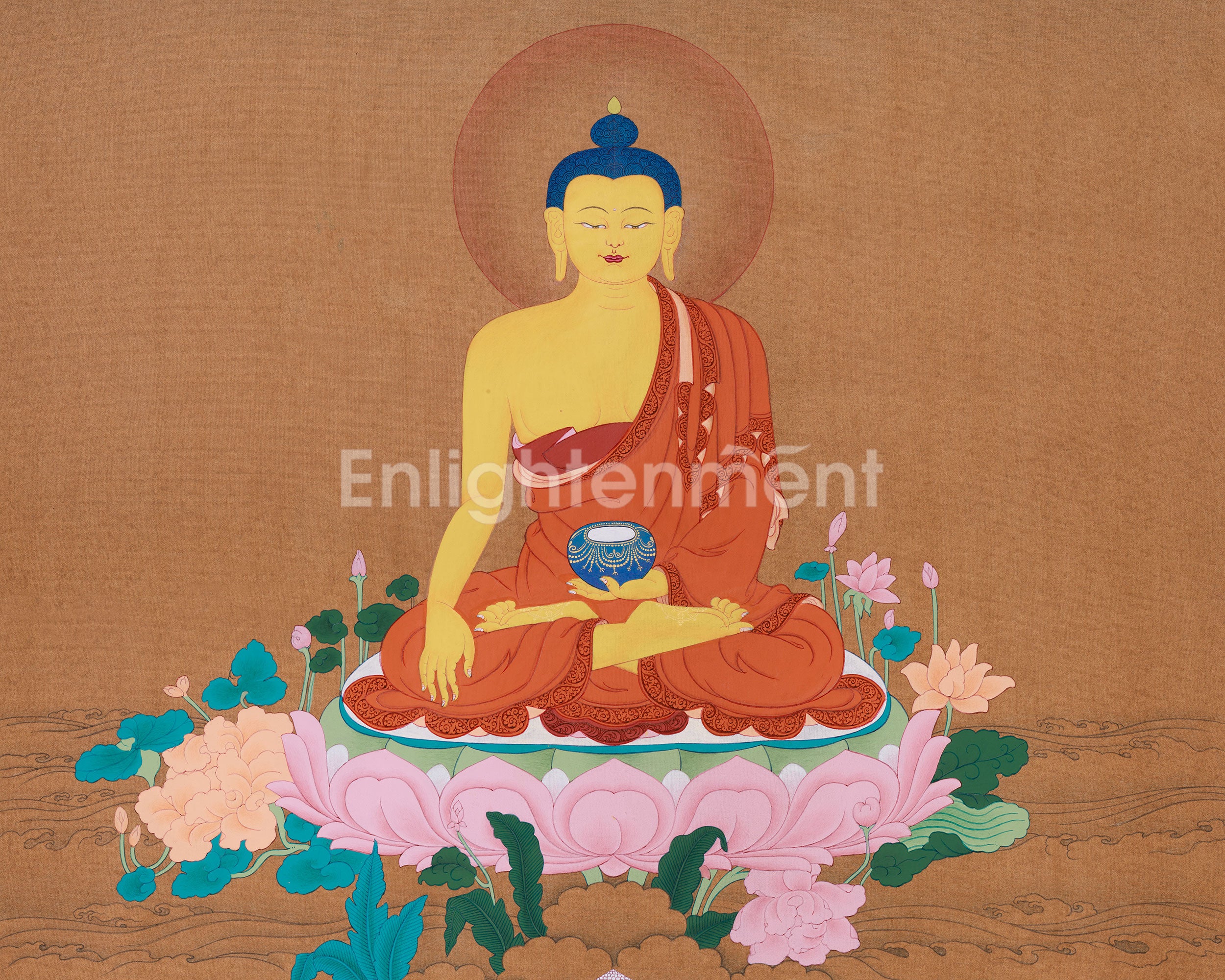Thangka of Buddha Shakyamuni | The Path to Awakening | Enlightenment & Peace