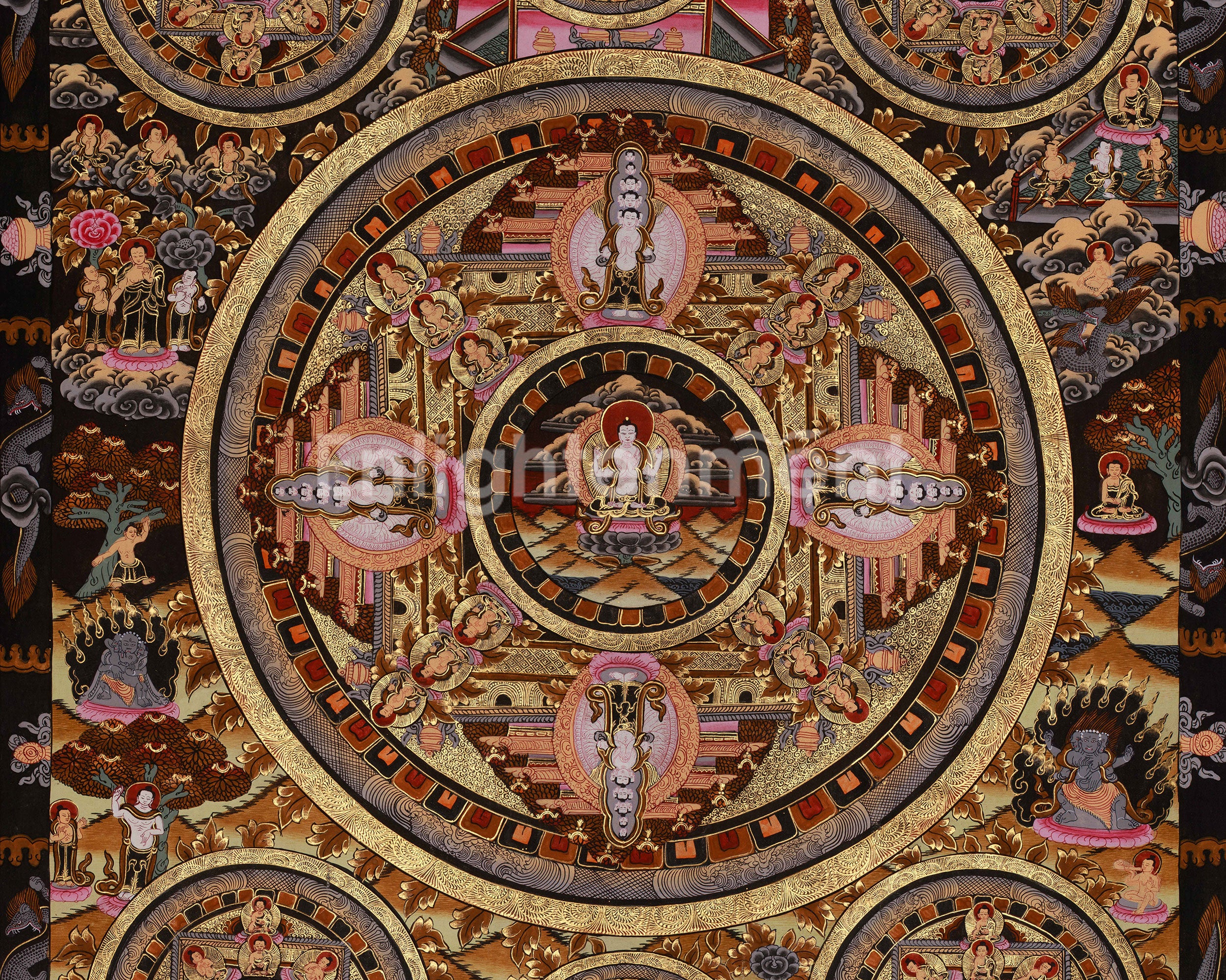 Sacred Chenrezig Mandala | Avalokiteshvara, the Bodhisattva of Compassion | Meditation Altar