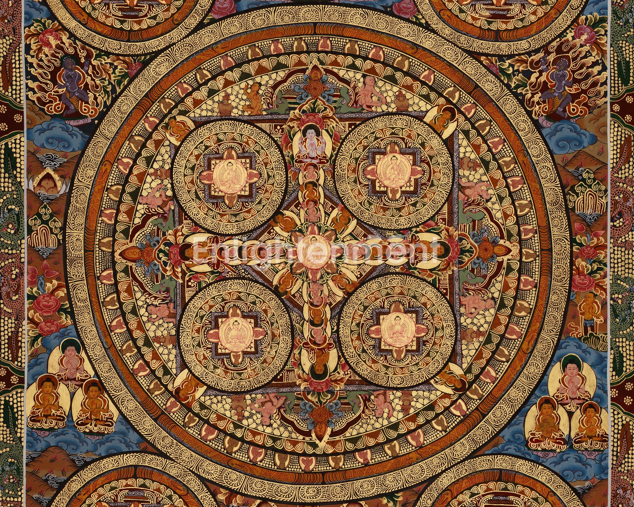Traditional Art of Buddha Mandala | A Sacred Representation of the Enlightened Universe