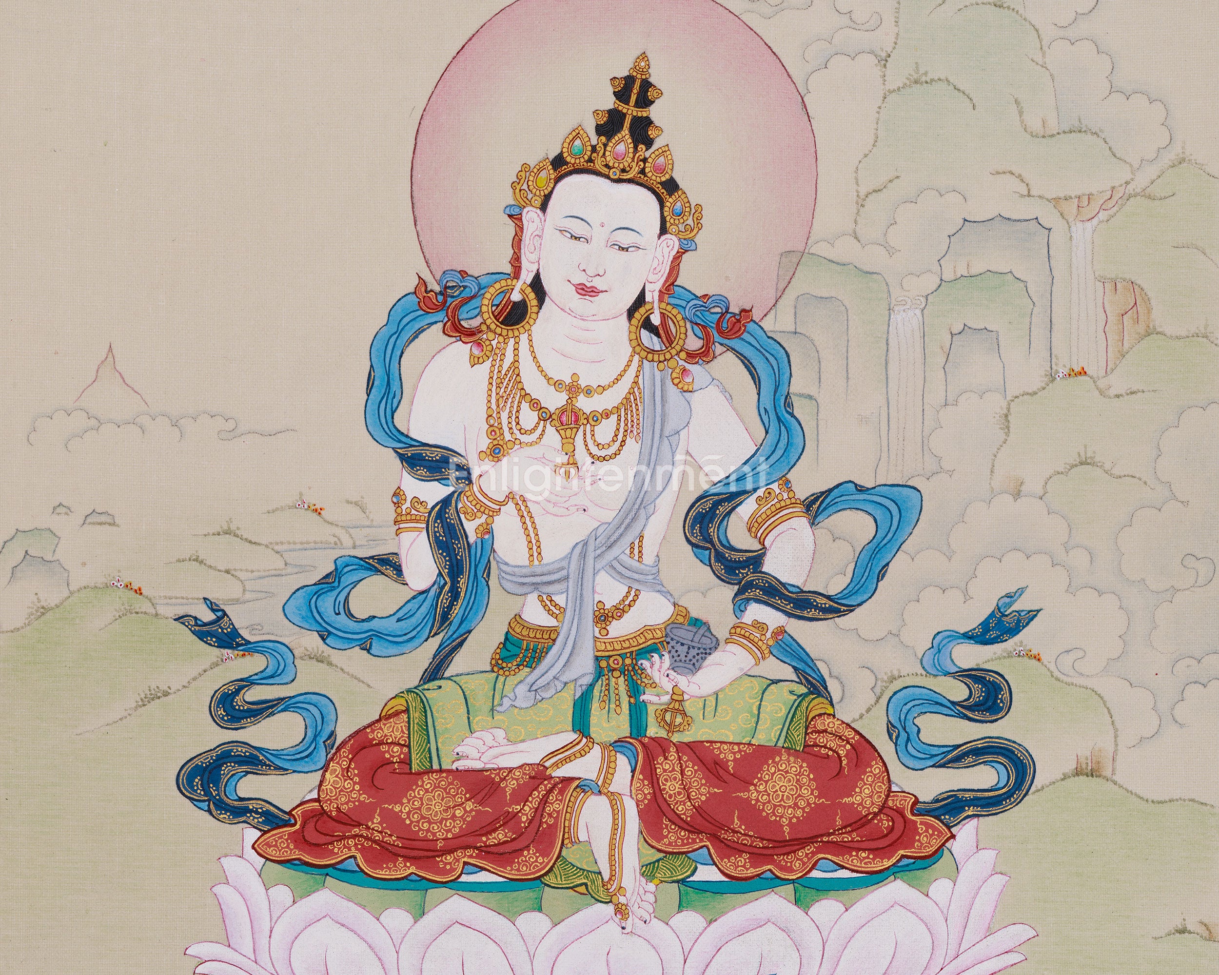 Small Vajrasattva Thangka from Enlightenment Studio