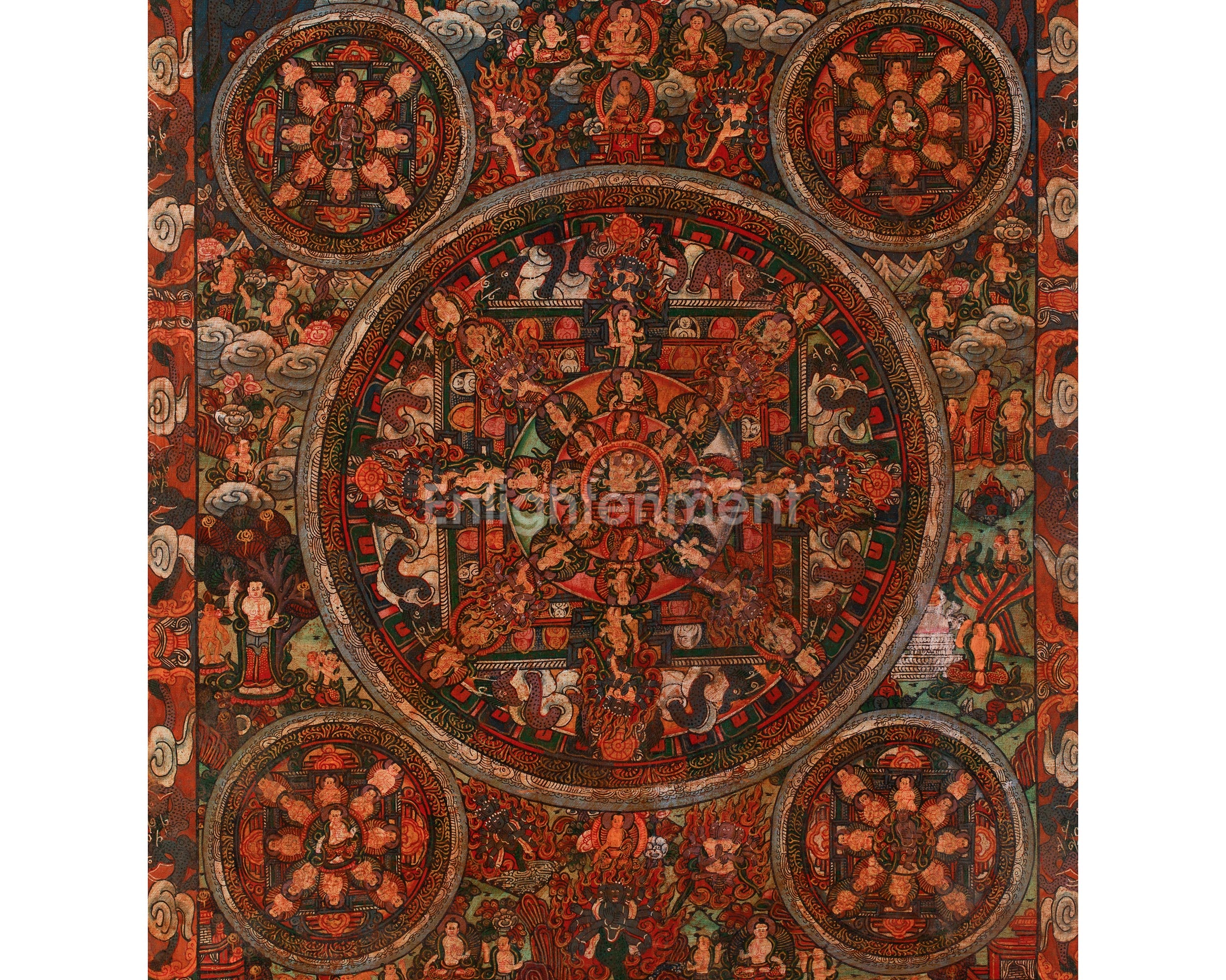 Original Deity Mandala Thangka | Vajrayana Mandala Painting