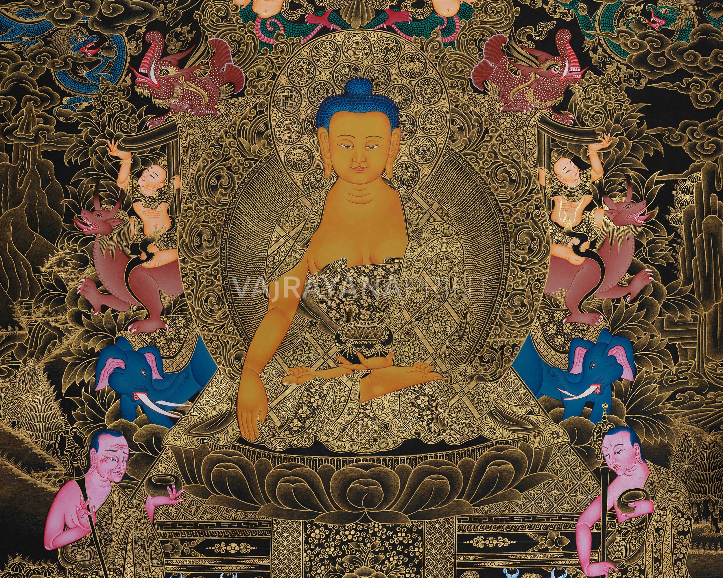 The Enlightened Teacher Buddha Shakyamuni | Giclee Canvas Print