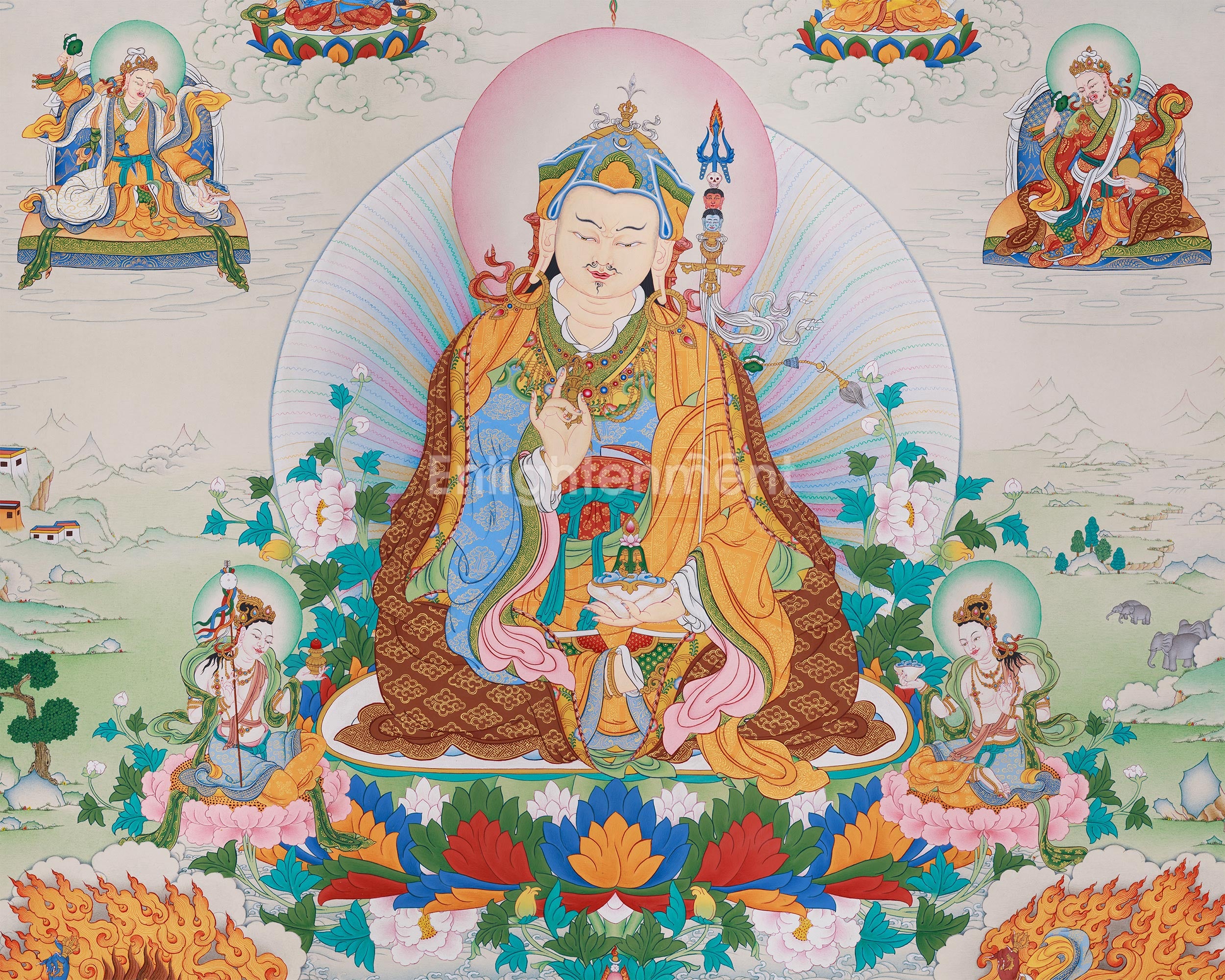 The Eight Manifestations of Padmasambhava | The Vajra Guru’s Divine Forms