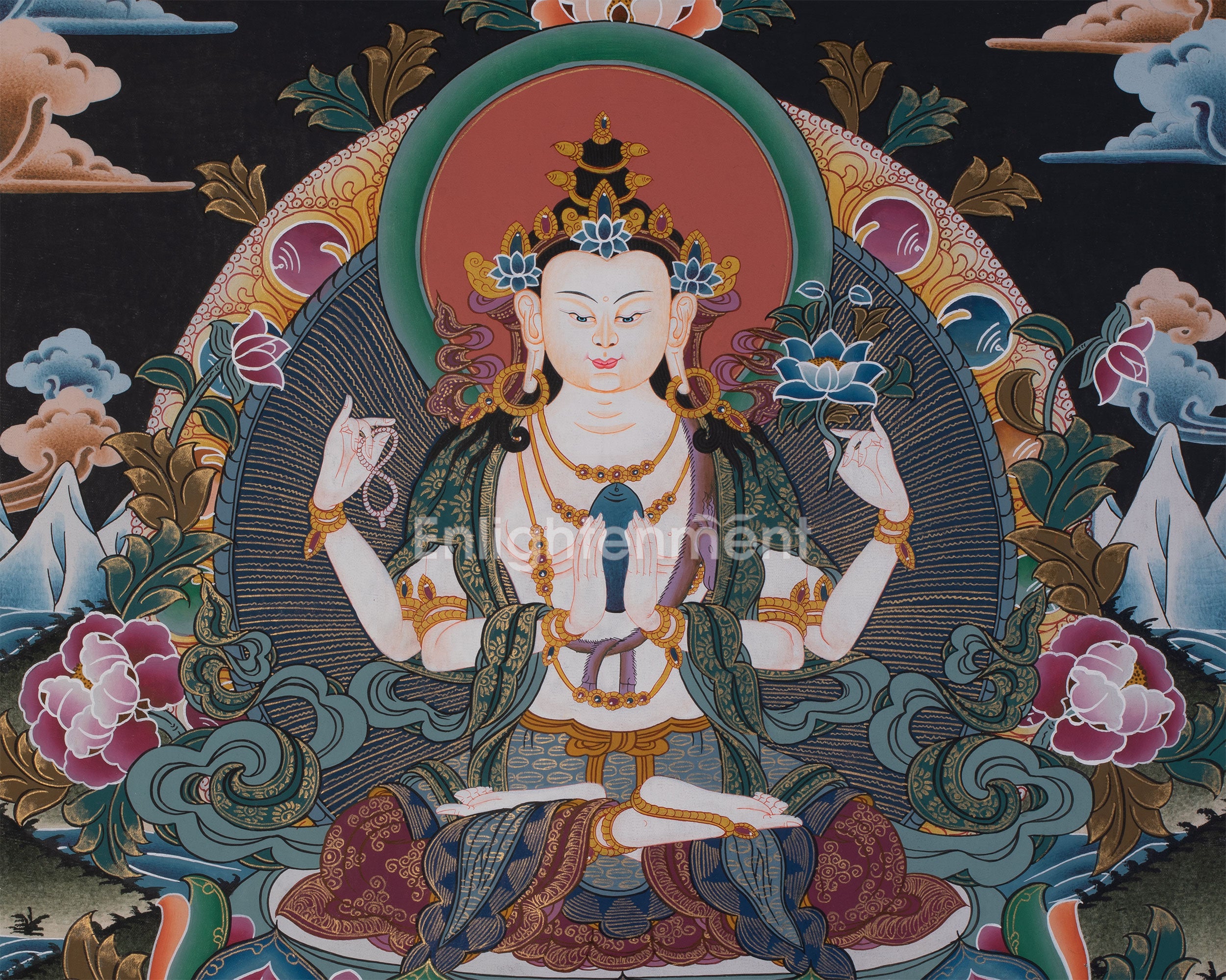 Four-Armed Chenrezig, Bodhisattva of Mercy | Buddha of Compassion