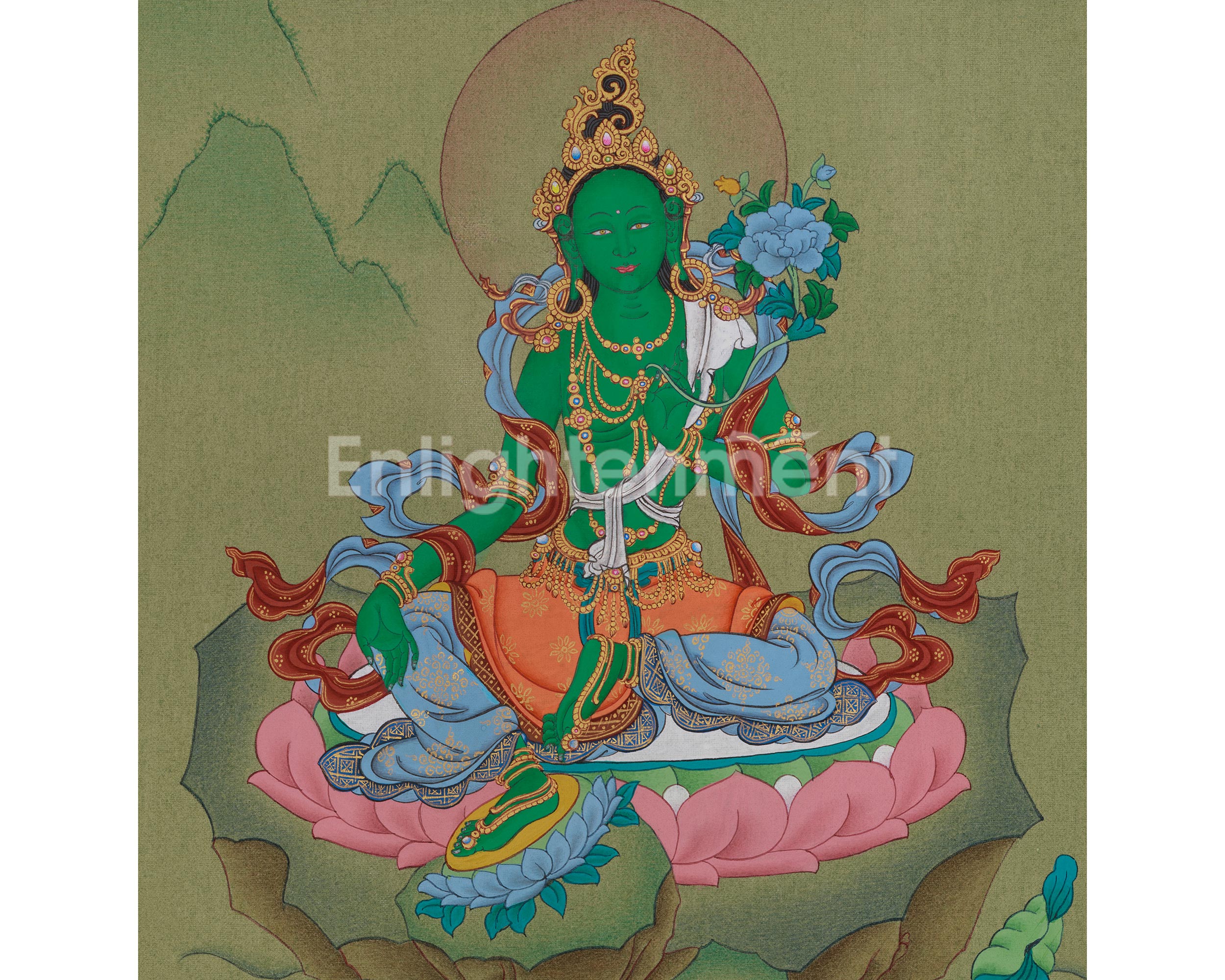 Tibetan Shyama Tara Artwork | Spiritual Protection