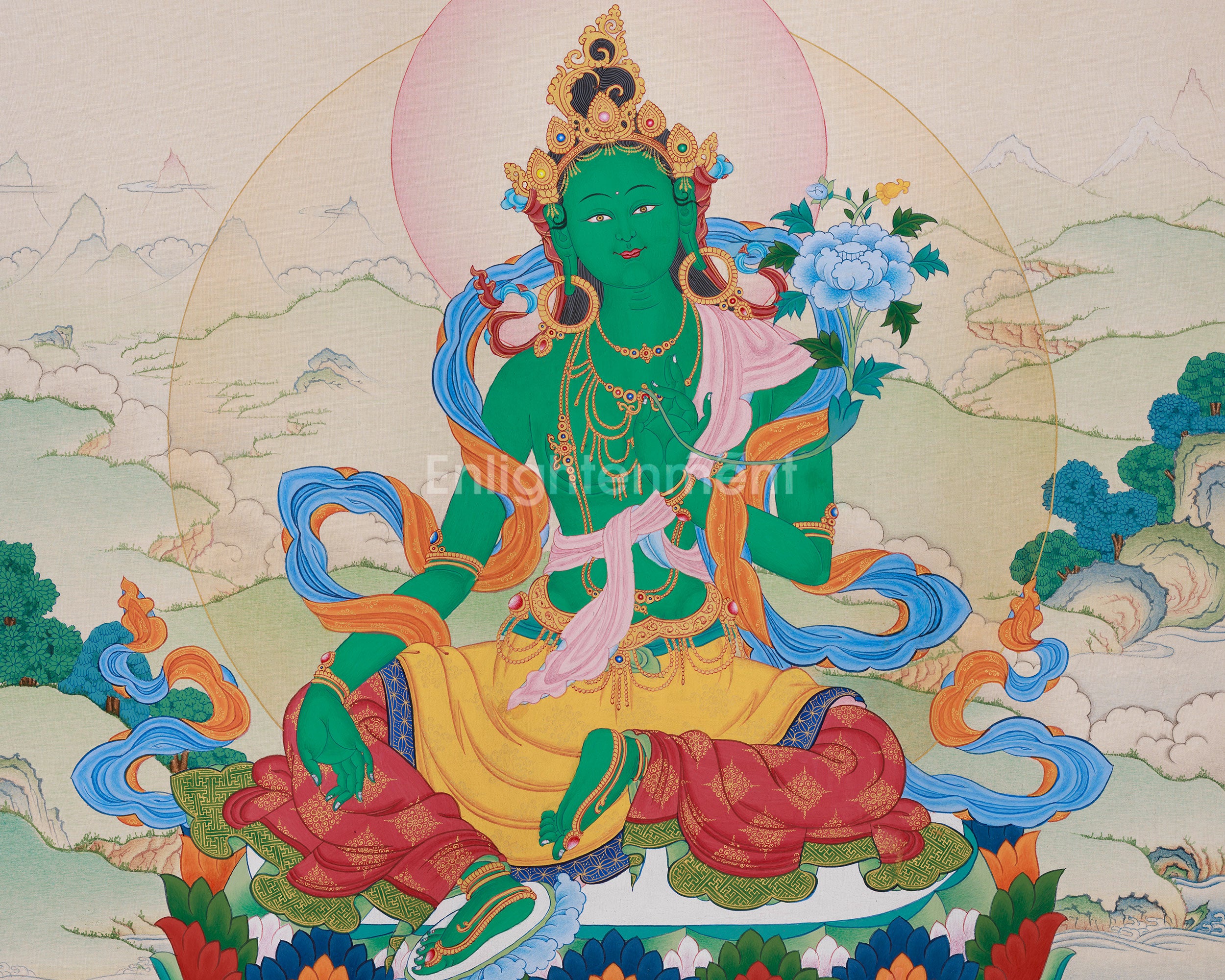 Traditional Green Tara, the Swift Savior | A Blessing of Protection and Serenity