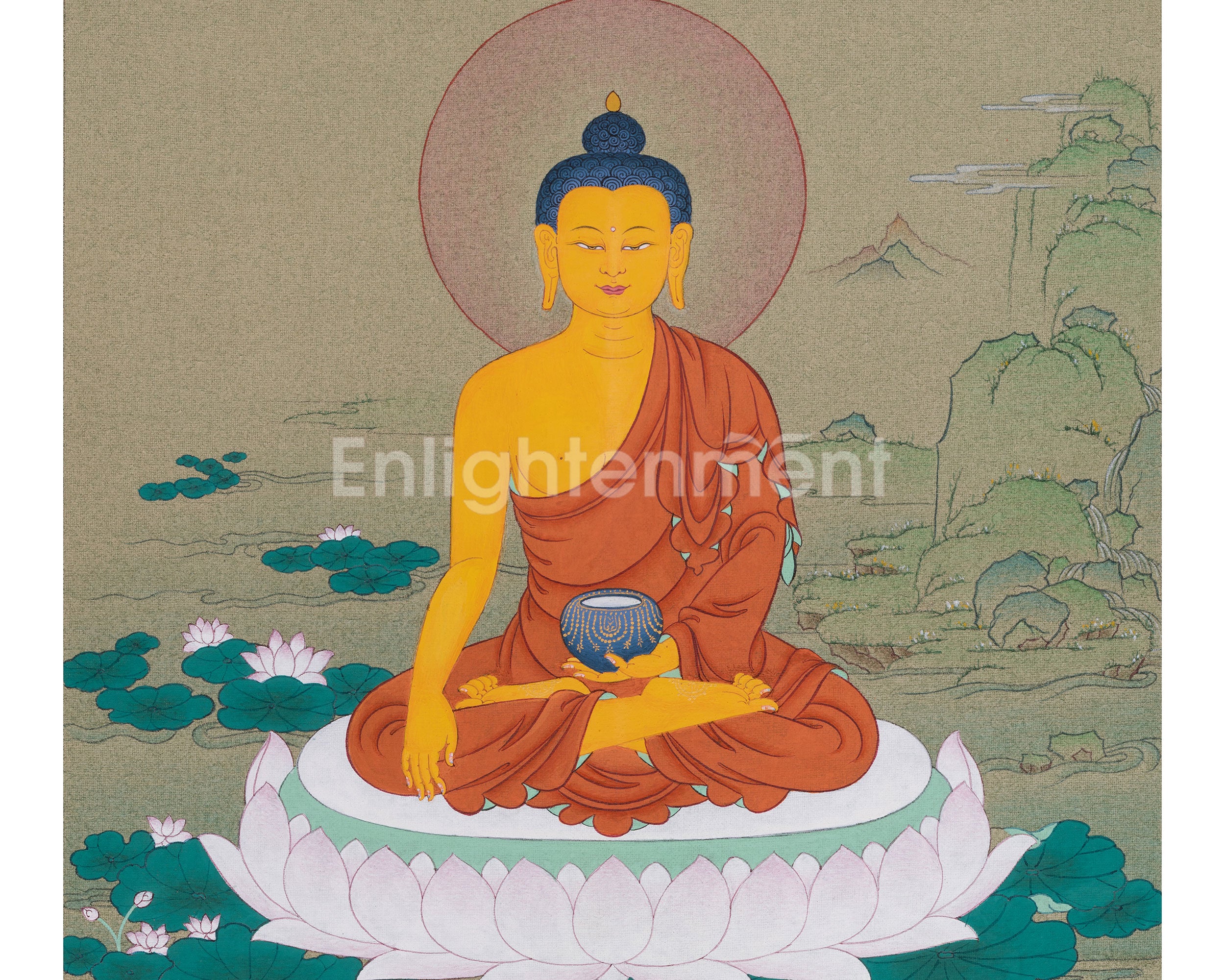 Historical Buddha Thangka | Symbol of Enlightenment