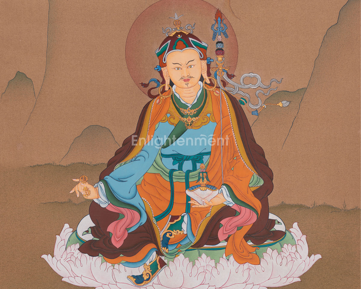 Authentic Guru Rinpoche Thangka | Padmasambhava Buddhist Art