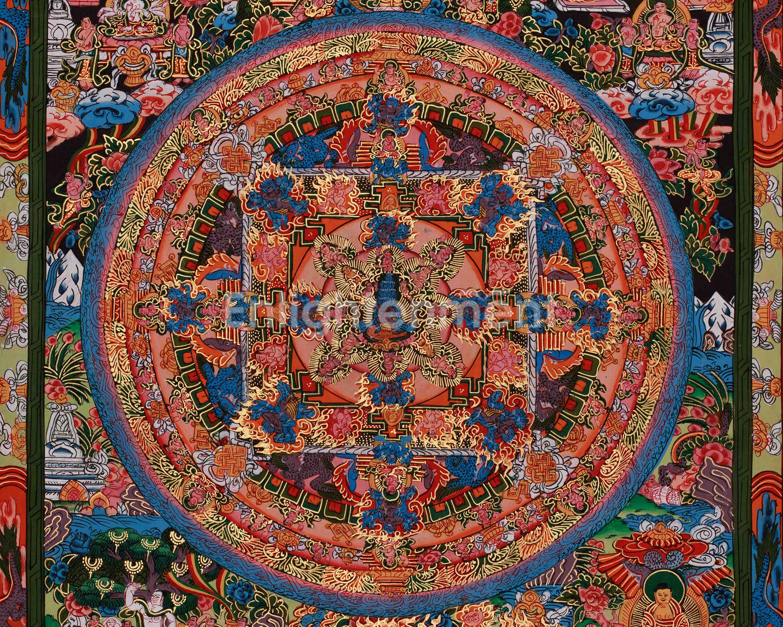 Hand-Painted Mandala Artwork | Representing Wisdom, Harmony, and Enlightenment