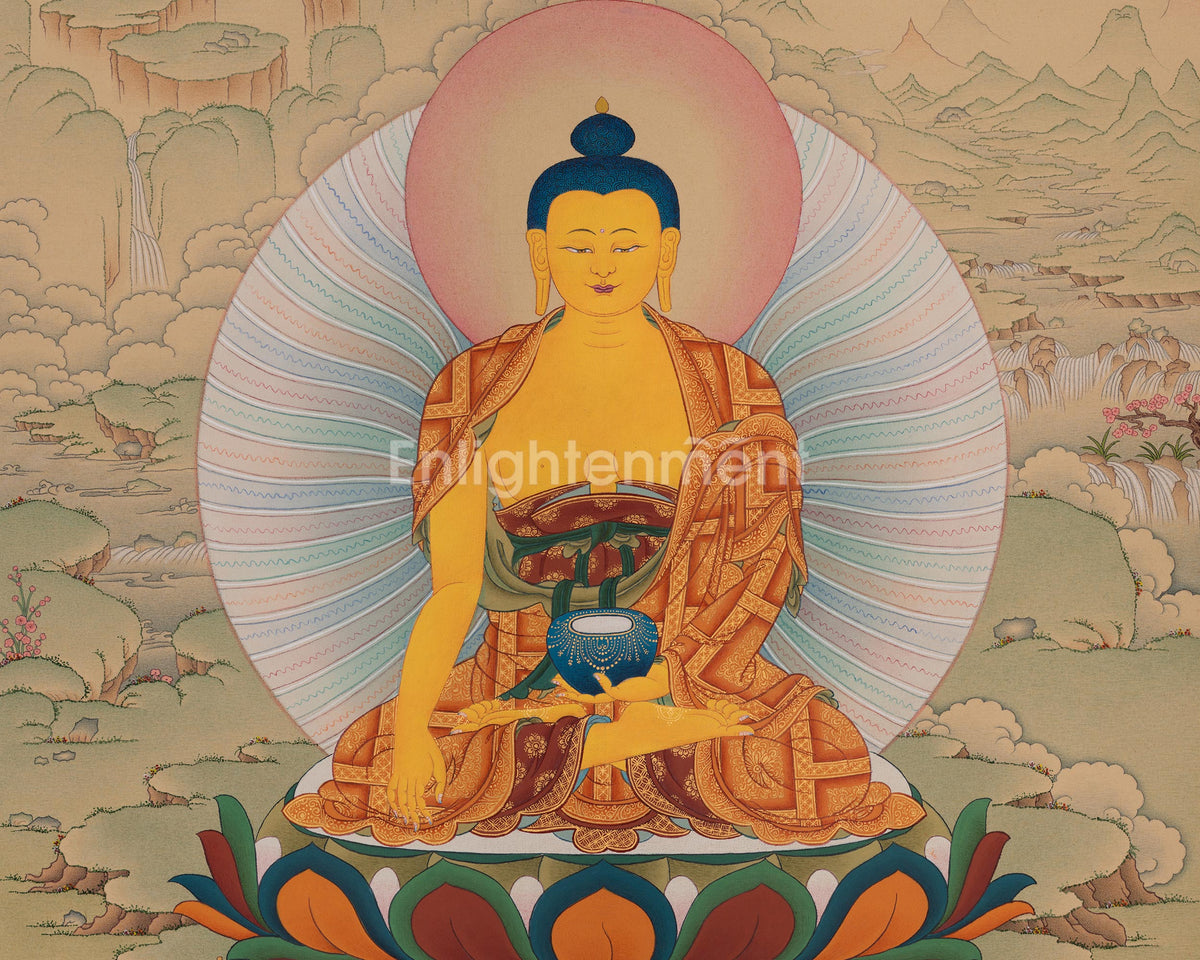 Shakyamuni Buddha Sacred Artwork | Sacred Art of Enlightenment and Buddhist Wisdom