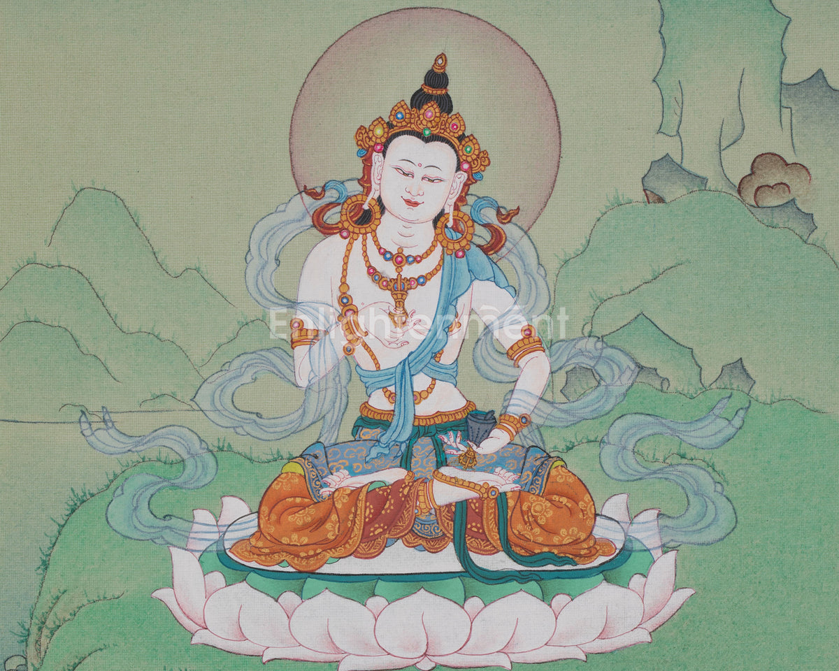Vajrasattva Traditional Art | Purification Deity of Wisdom and Compassion